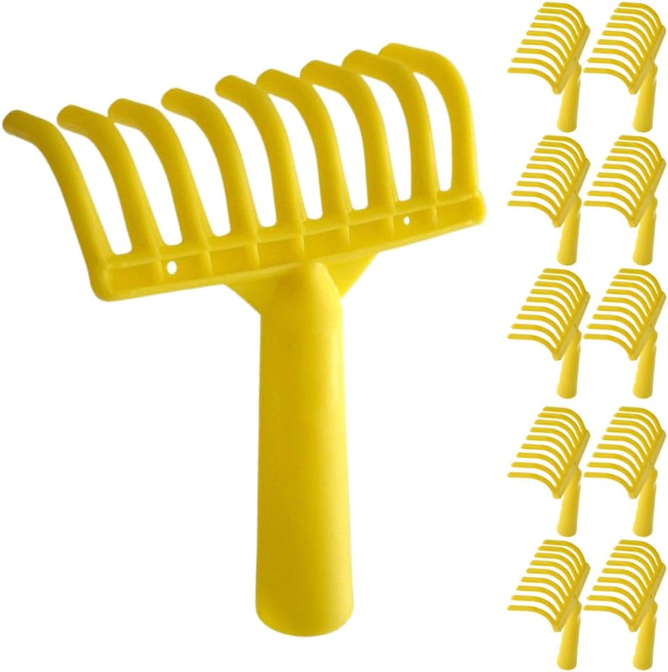 Acquaverde | 5 Rastrelli in Plastica Giallo - immagine 1