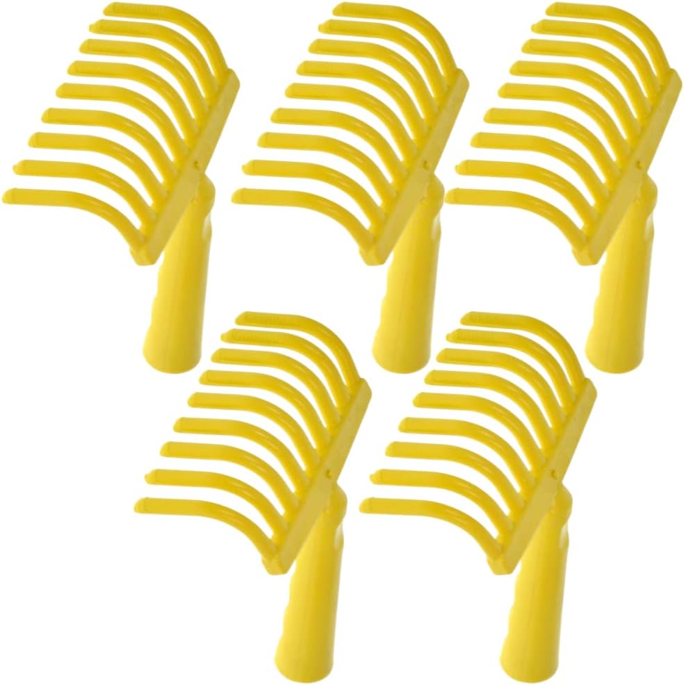 Acquaverde | 5 Rastrelli in Plastica Giallo - immagine 2