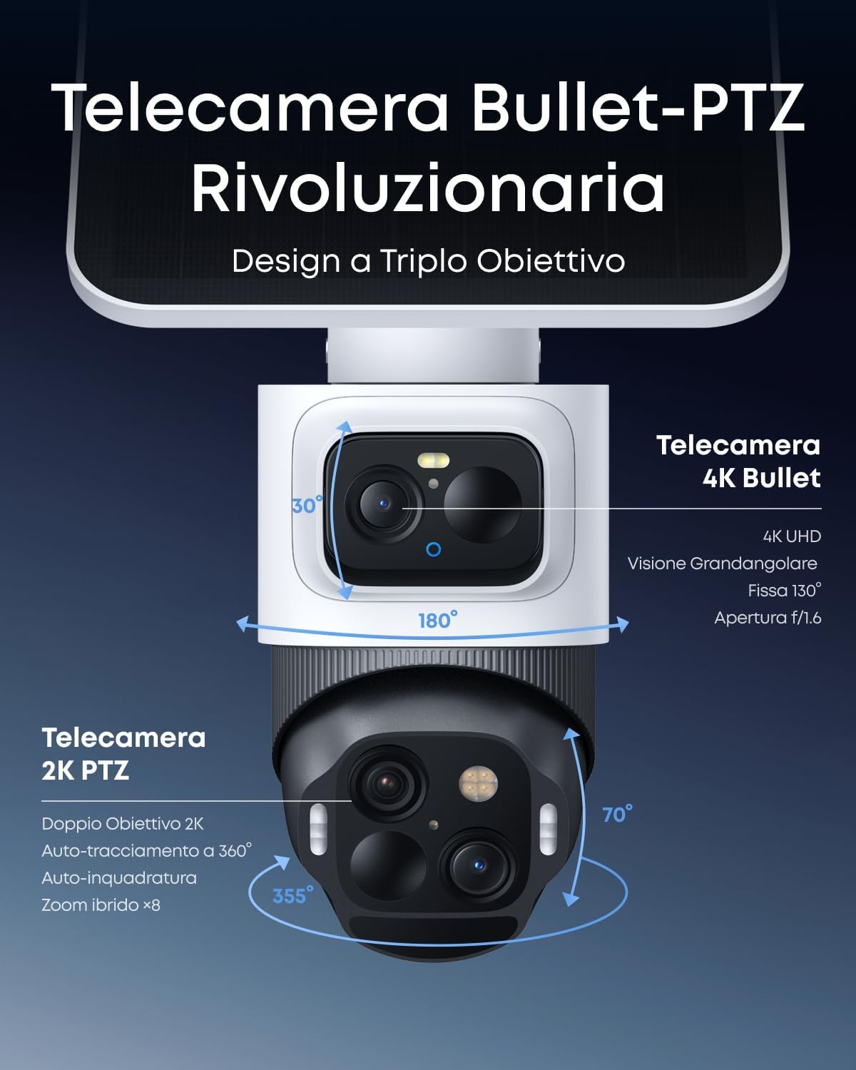 Eufy Security eufyCam S4 - Telecamera FV Wireless Esterno 4K - immagine 2