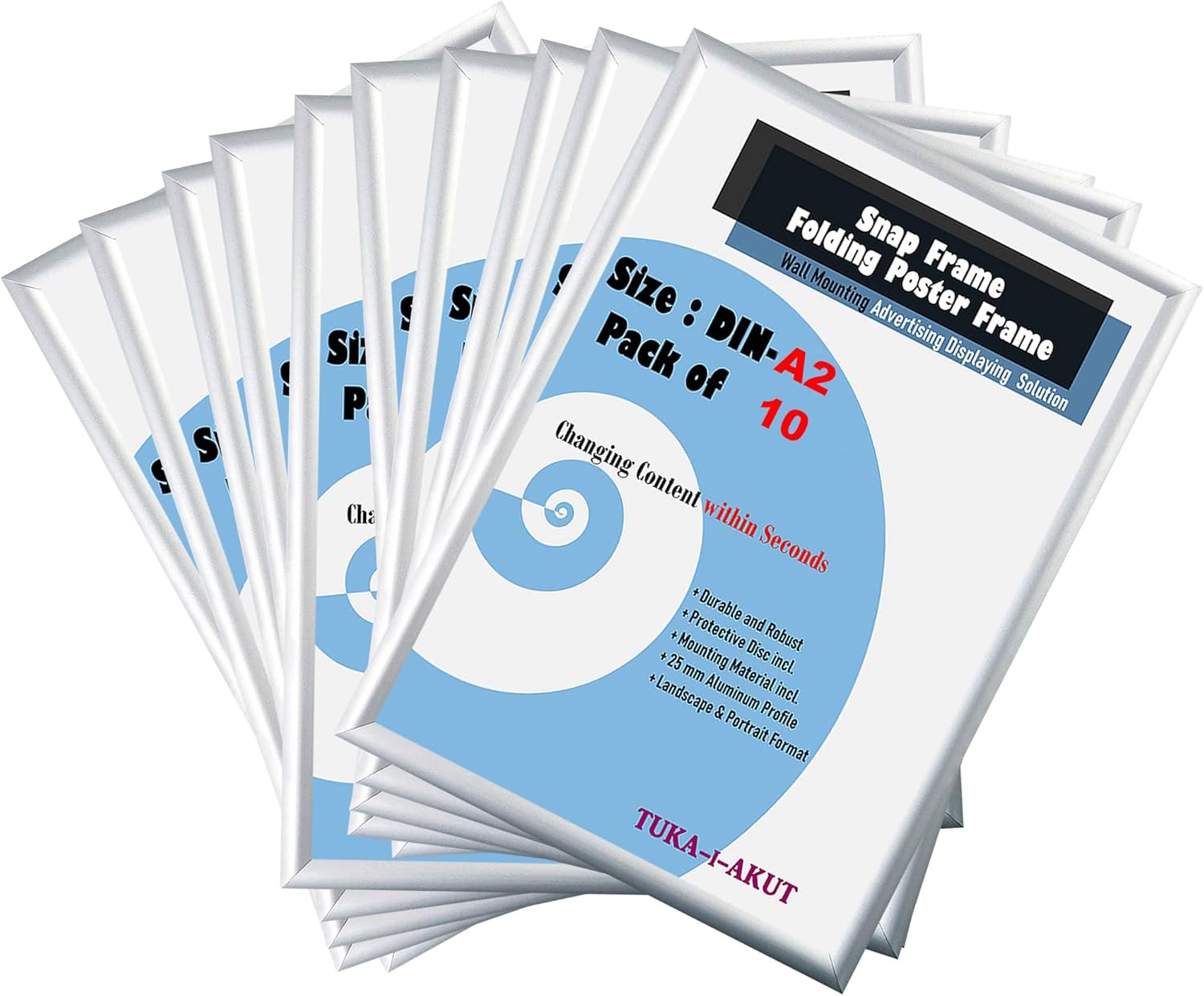 Tuka-i-akut 10X A2 Cornice a Scatto in Alluminio - immagine 1