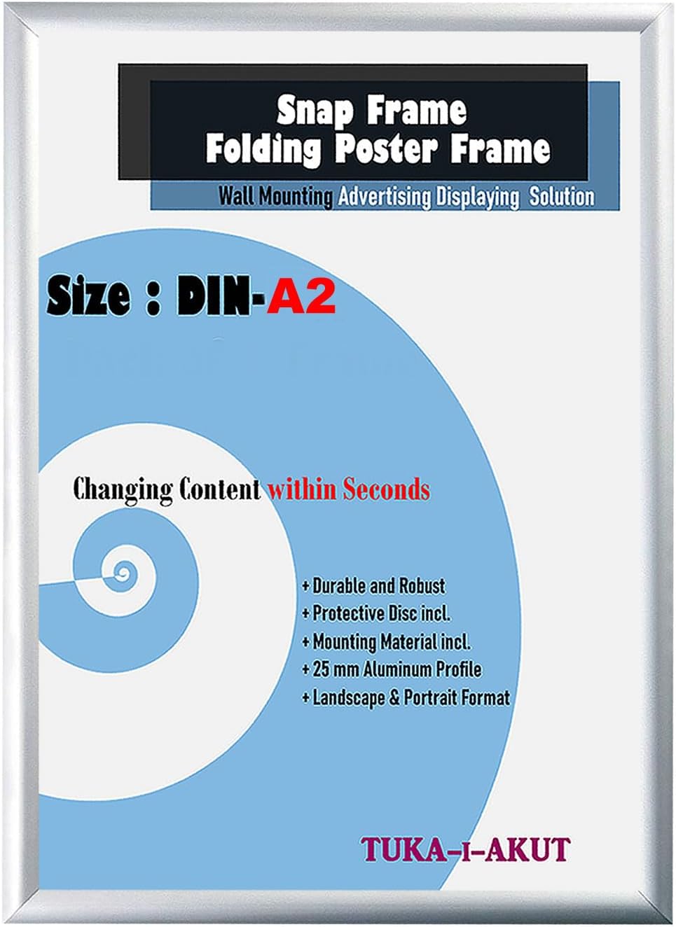 Tuka-i-akut 10X A2 Cornice a Scatto in Alluminio - immagine 2