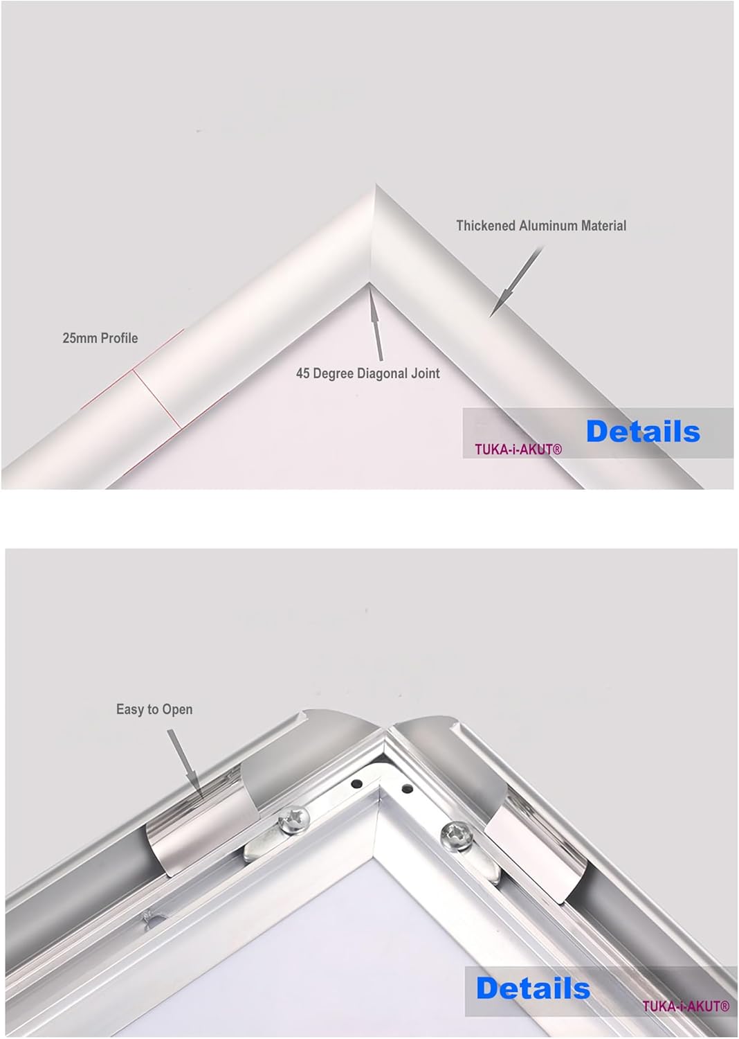 Tuka-i-akut 10X A2 Cornice a Scatto in Alluminio - immagine 3