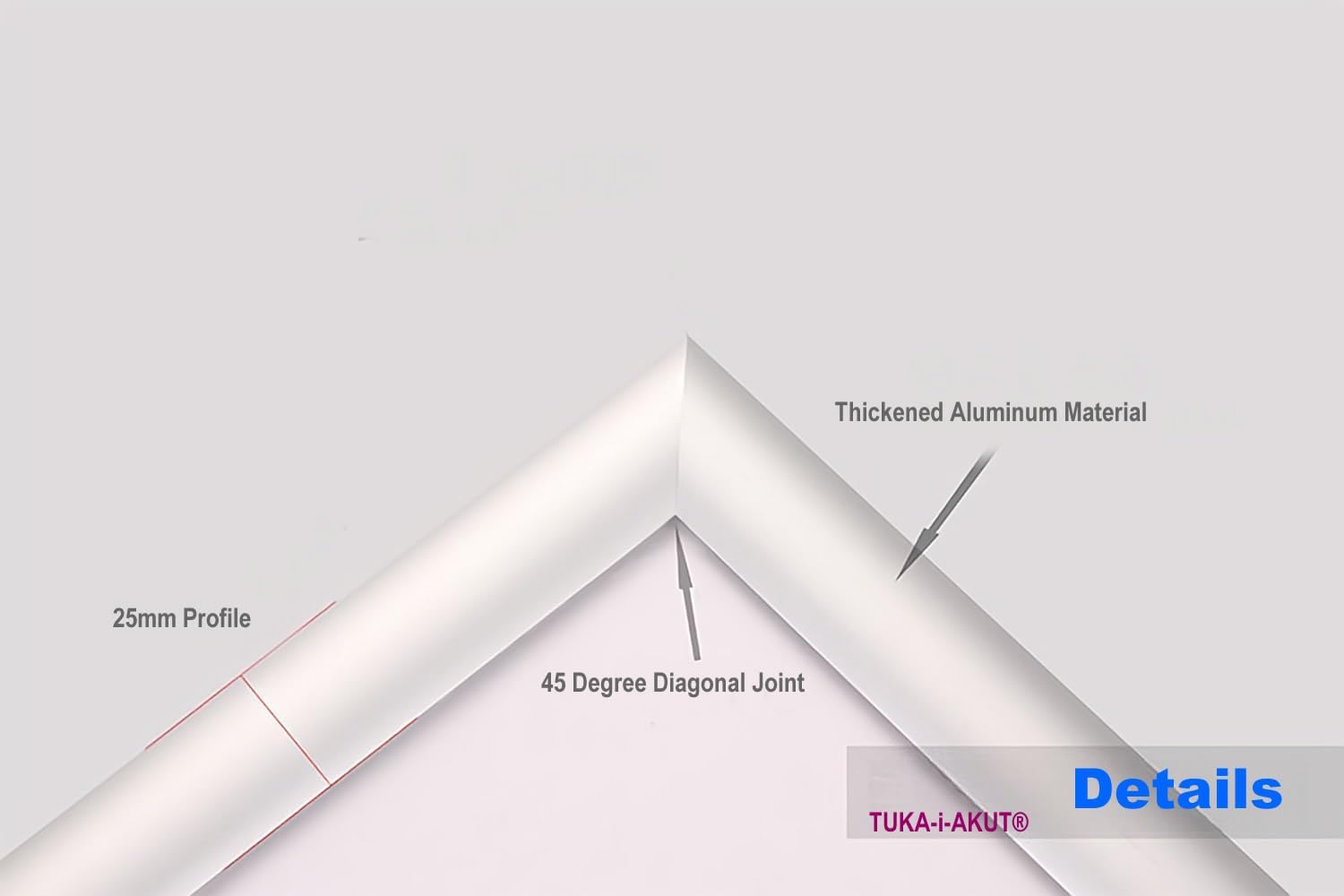 Tuka-i-akut 10X A2 Cornice a Scatto in Alluminio - immagine 5