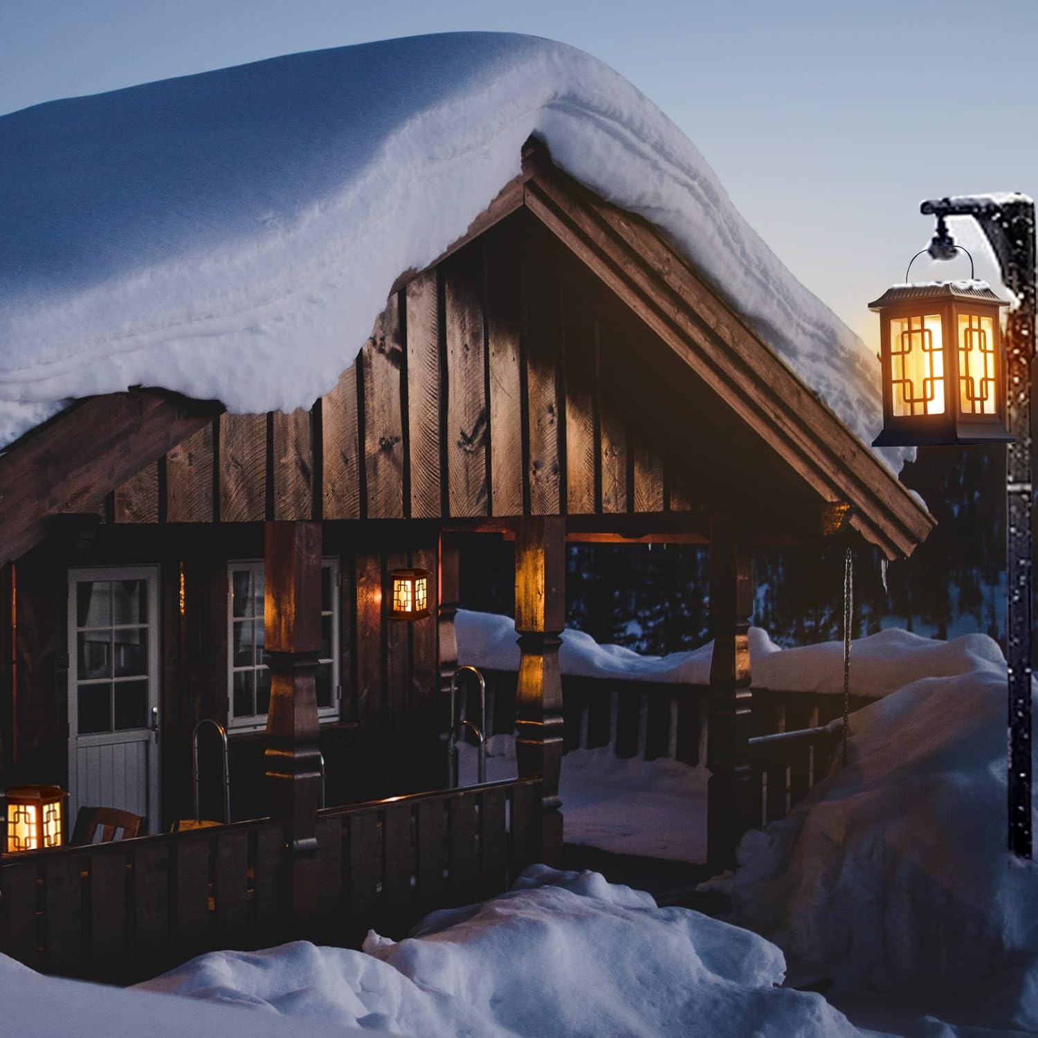 Luci Solari Esterno Giardino a Fiamma IP65 - immagine 3