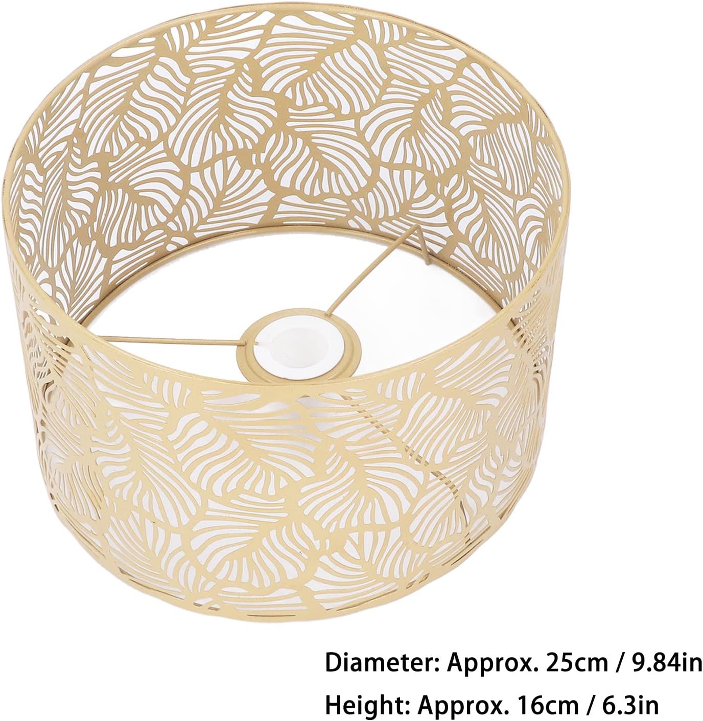 Hyuduo Paralume Cavo in Metallo E14 E27, Oro - immagine 8