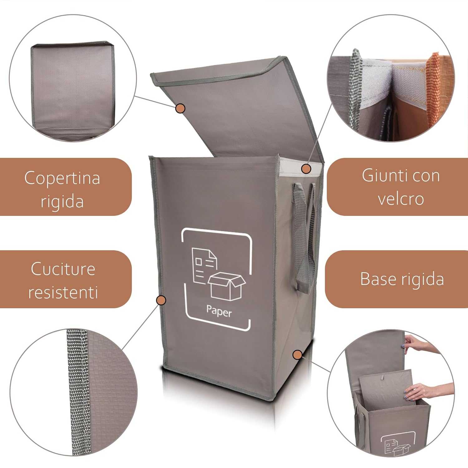 Nyika Borse Raccolta Differenziata 3 Contenitori - immagine 2