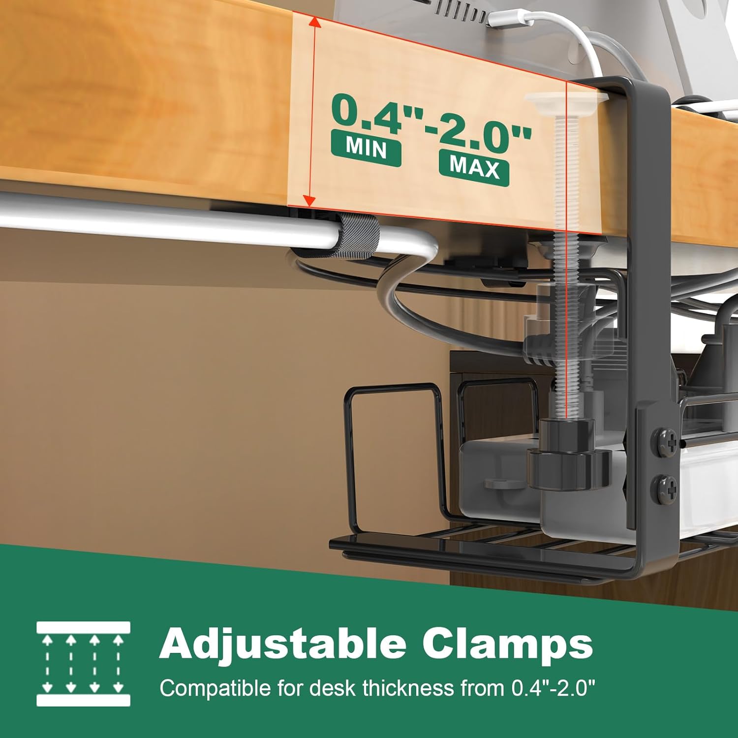 Gestione Cavi Sotto Scrivania Senza Trapano - immagine 6