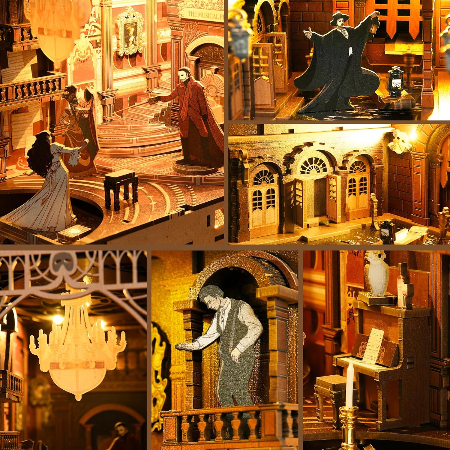 Minicity Book Nook Kit Fai da Te - Phantom of The Opera - immagine 4