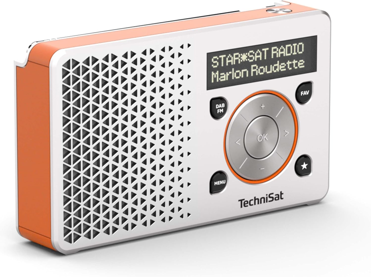 Technisat DIGITRADIO 1 - Radio DAB+ Portatile, Argento/Arancione - immagine 1