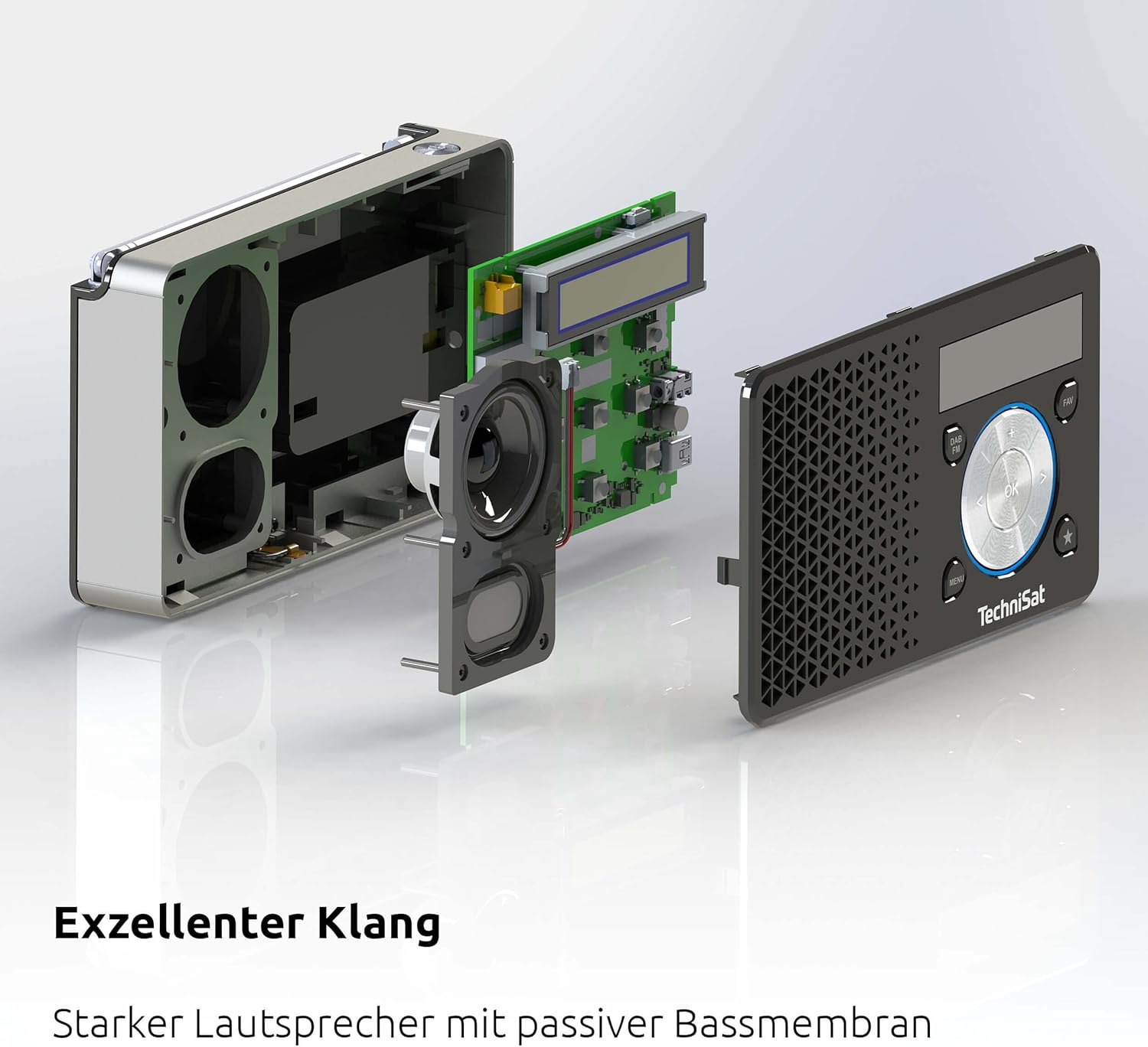 Technisat DIGITRADIO 1 - Radio DAB+ Portatile, Argento/Arancione - immagine 5