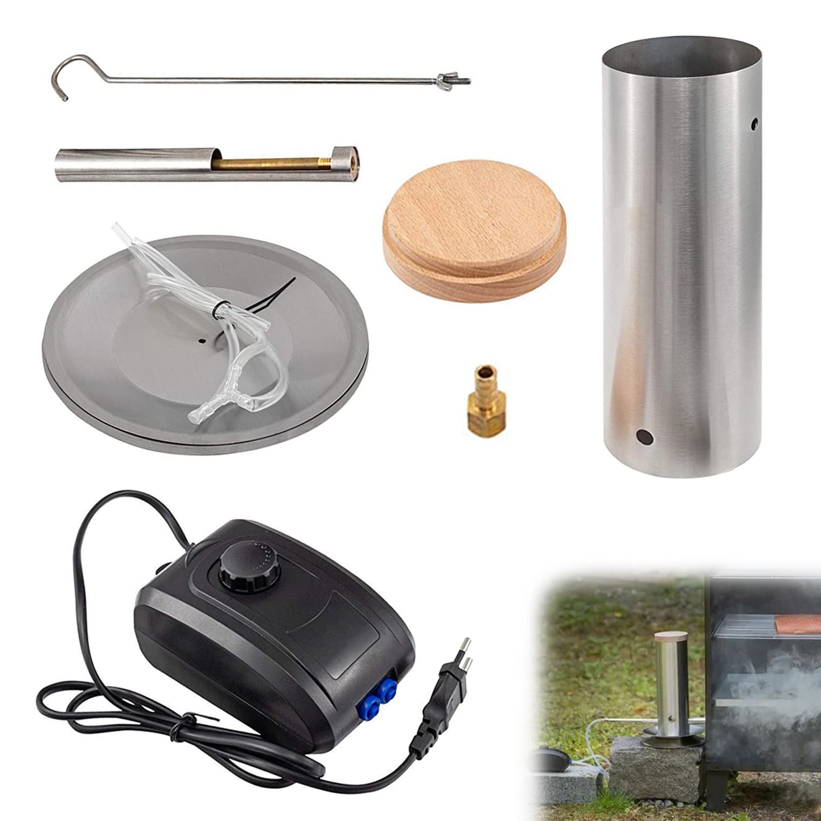 Generatore di Fumo Freddo in Acciaio Inox con Pompa