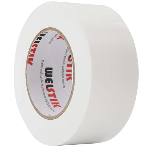 Welstik Nastro Adesivo Professionale per Condotti 50mm x 41m, Bianco