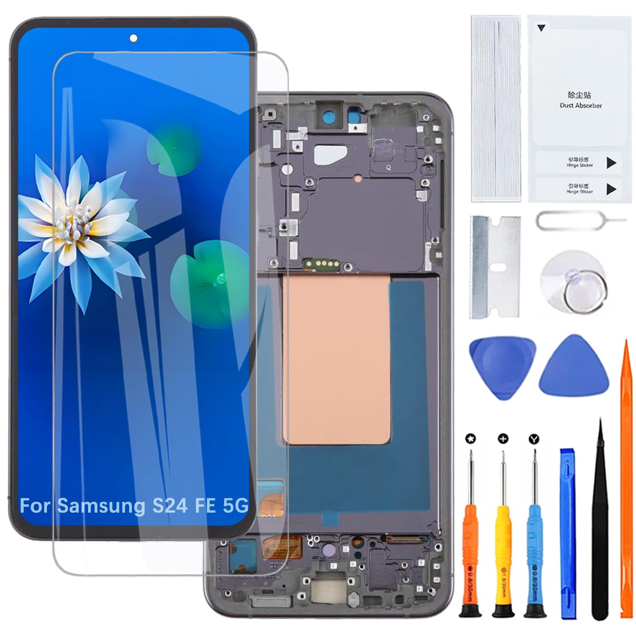 H&LYCYJ Display TFT per Samsung Galaxy S24 FE 5G