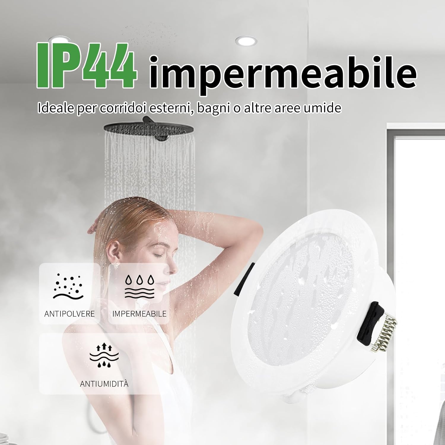 Grebeam Faretti LED da Incasso 5W (12 Pezzi) - immagine 3