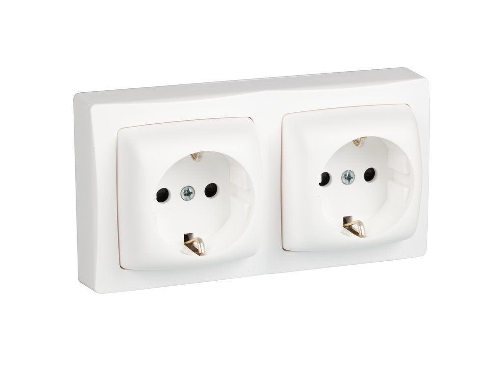 Legrand 097381 Base a Doppia Spina, 230 V, Bianco