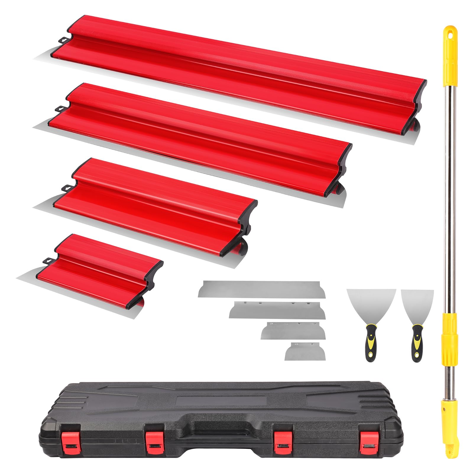 Spatola per Stucco 11 Pezzi con Manico Telescopico