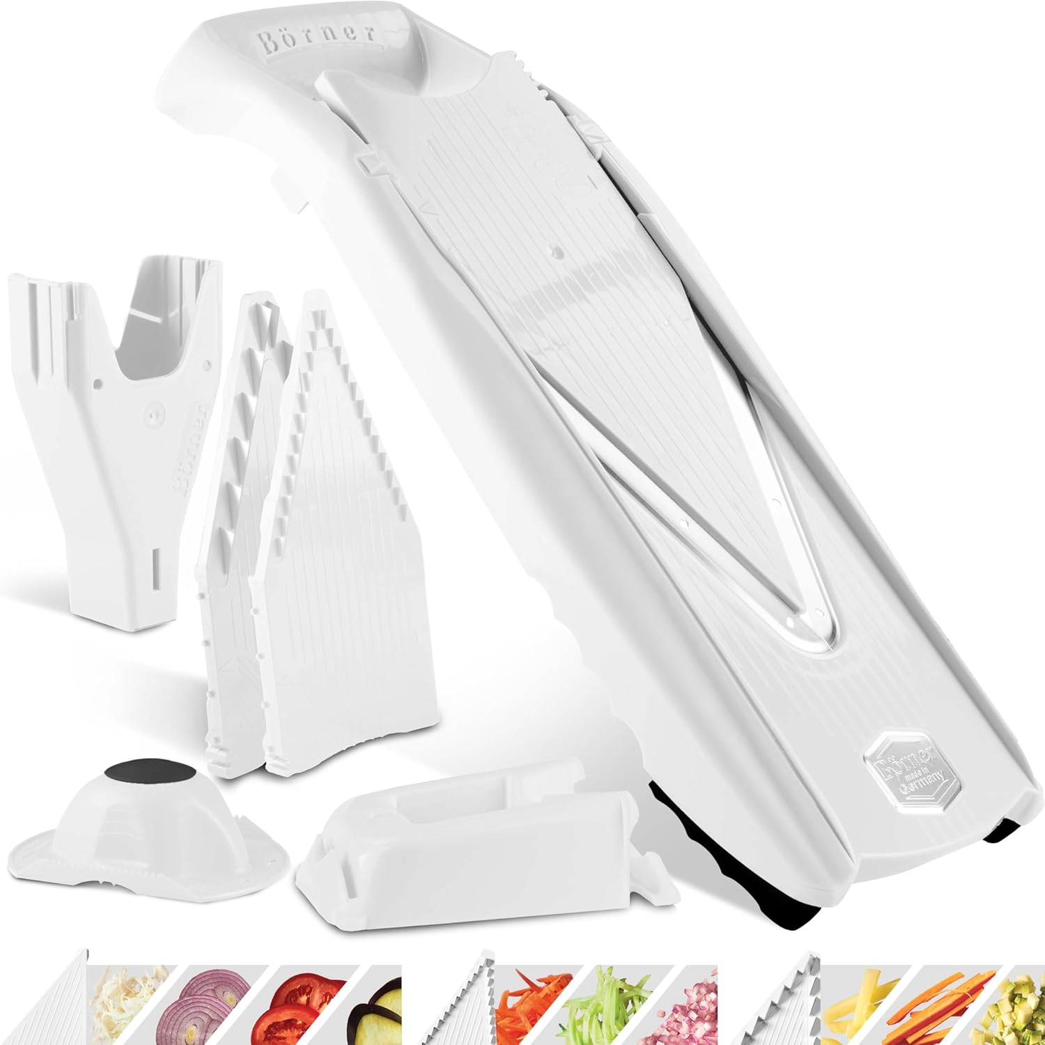 Börner Affettaverdure V5 Profi Set, Bianco - immagine 1