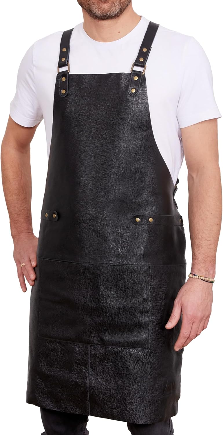 REDSALT® Grembiule in Pelle 100% Bovina 84x62 cm - immagine 1