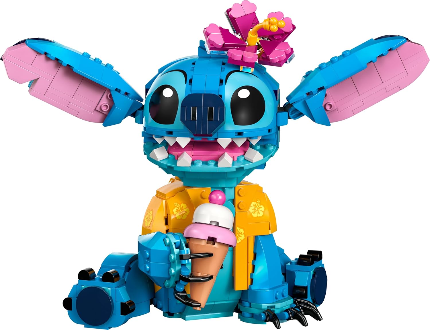 Lego | Disney Stitch Giocattolo con Cono Gelato e Fiore - immagine 10