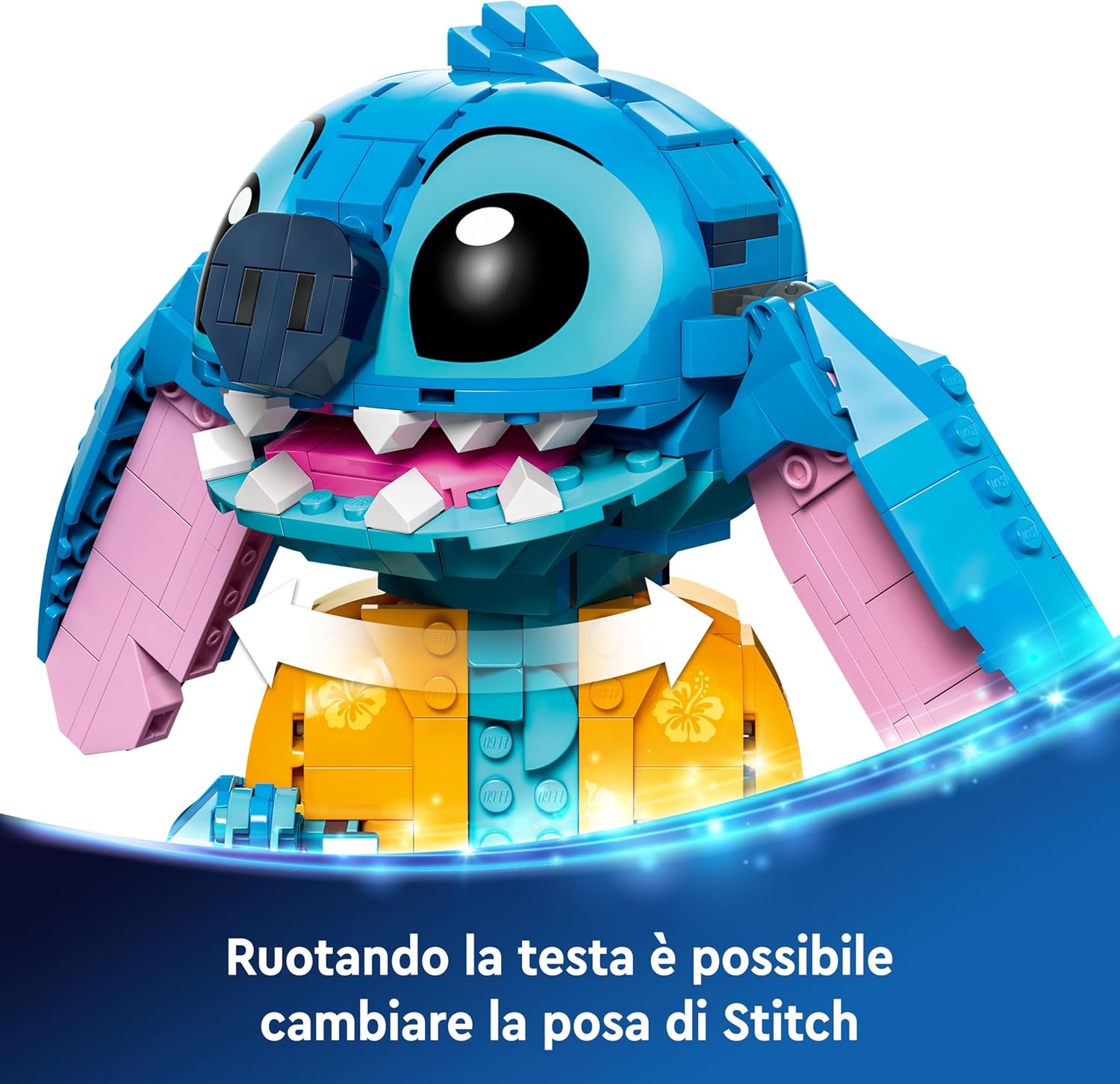 Lego | Disney Stitch Giocattolo con Cono Gelato e Fiore - immagine 4