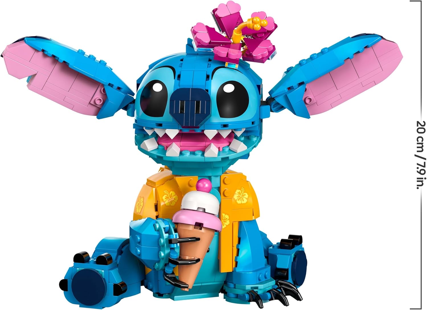 Lego | Disney Stitch Giocattolo con Cono Gelato e Fiore - immagine 8