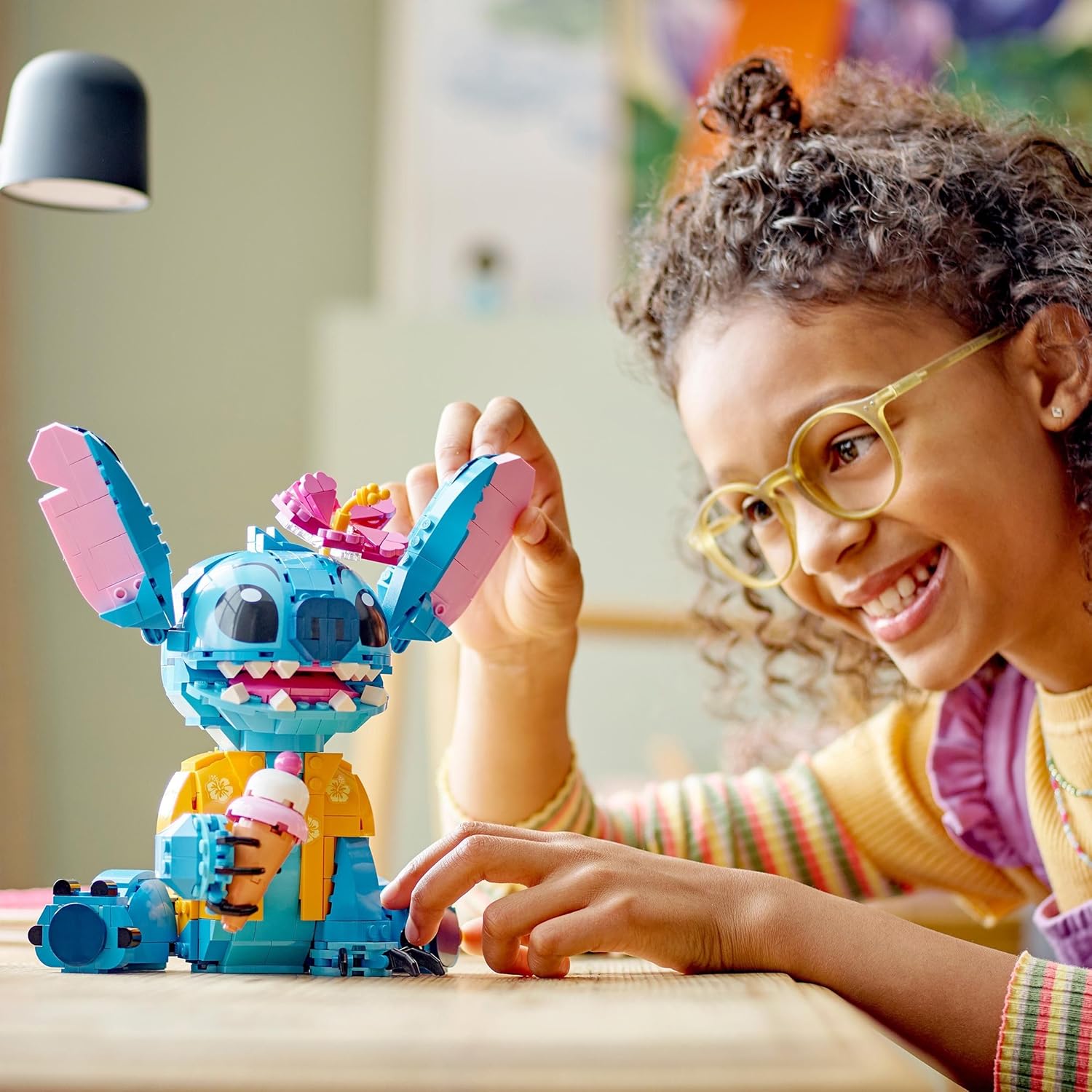 Lego | Disney Stitch Giocattolo con Cono Gelato e Fiore - immagine 9