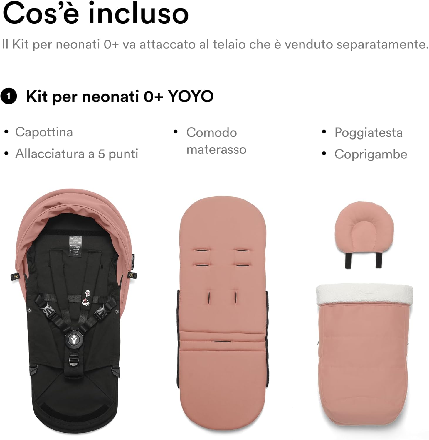 Stokke YOYO 0+ Newborn Pack, Ginger - immagine 6