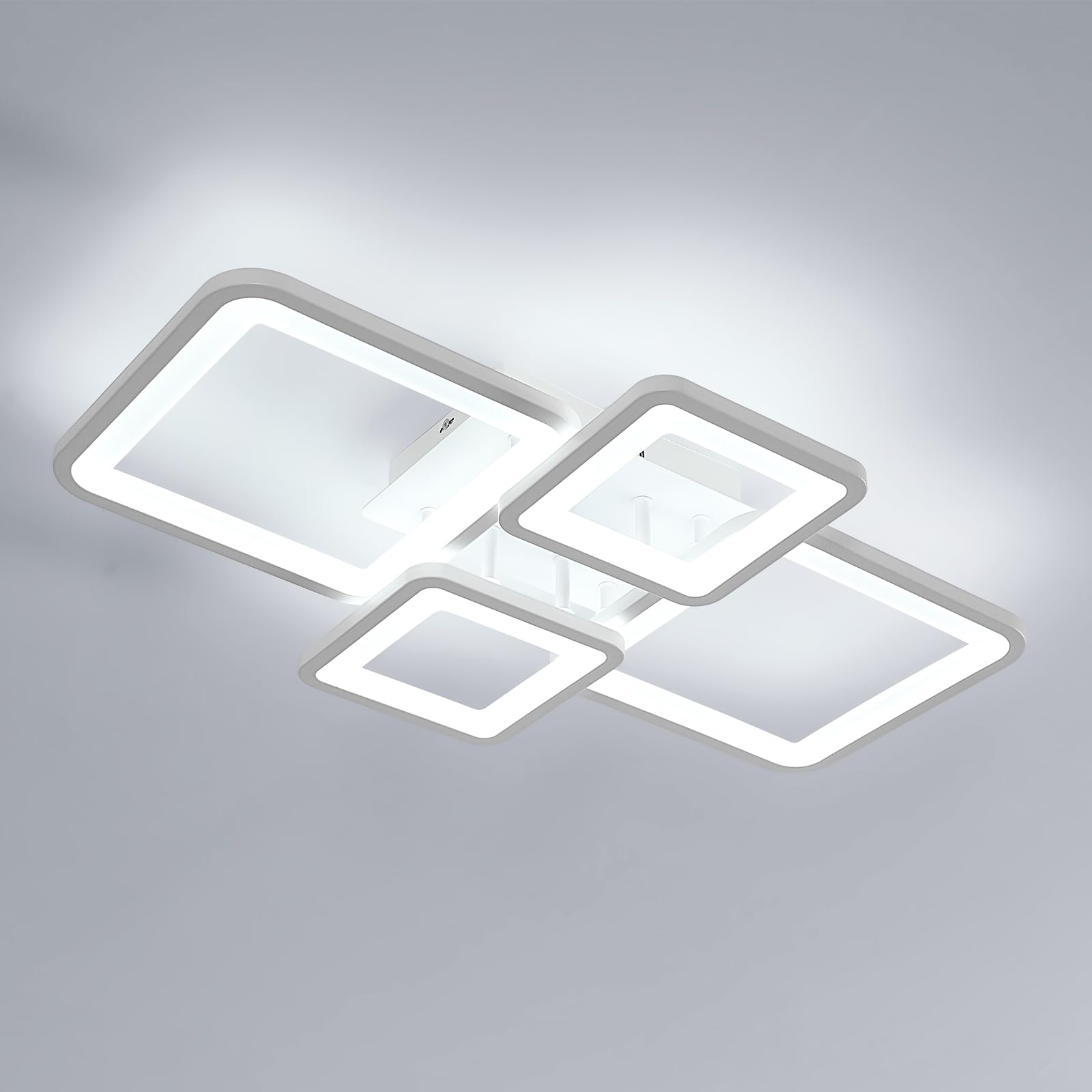 Mckalen Plafoniera LED Soffitto Moderna 62CM 56W, Bianco