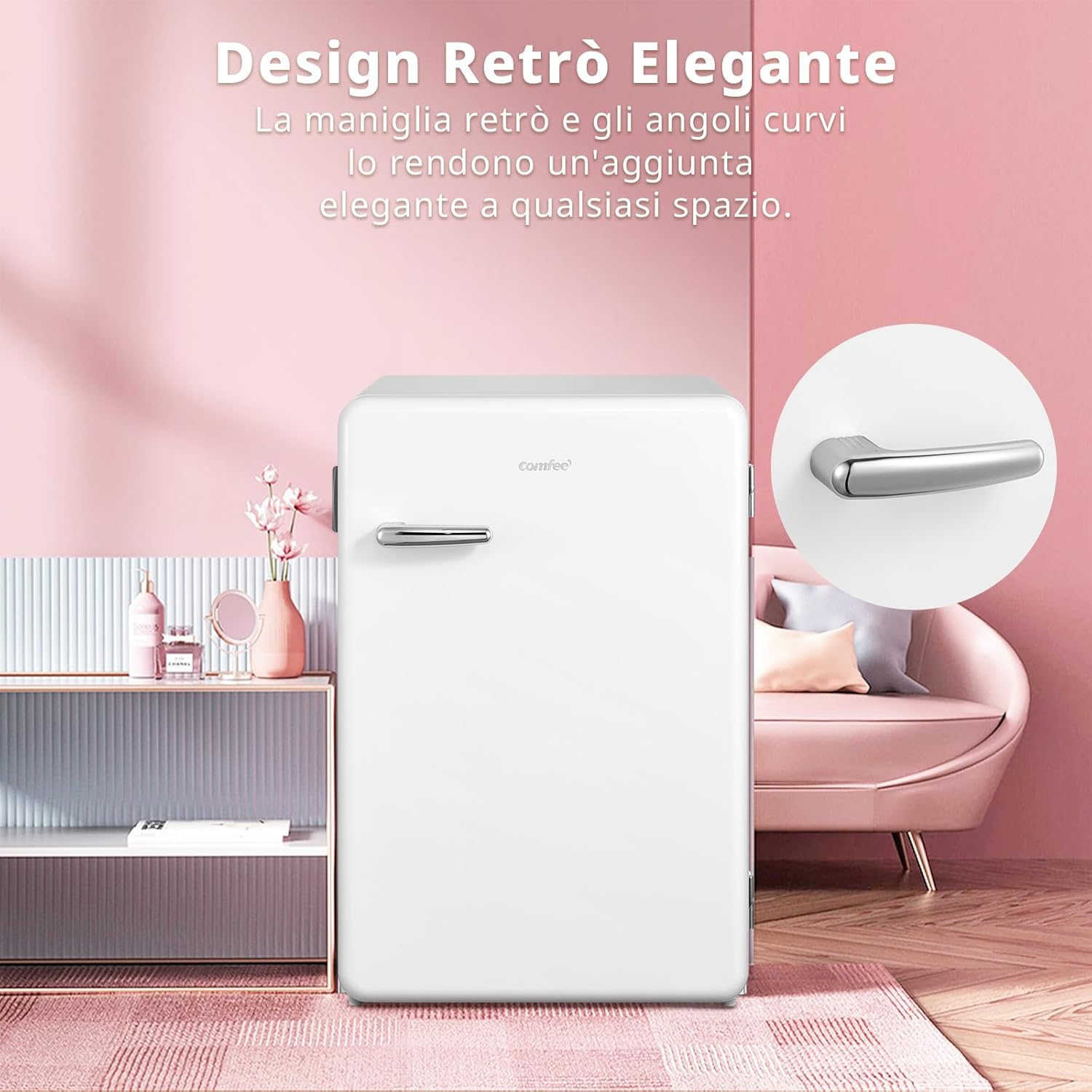 Comfee' RCD113WH2RT(E) Frigorifero Piccolo 116 Litri, Bianco - immagine 4