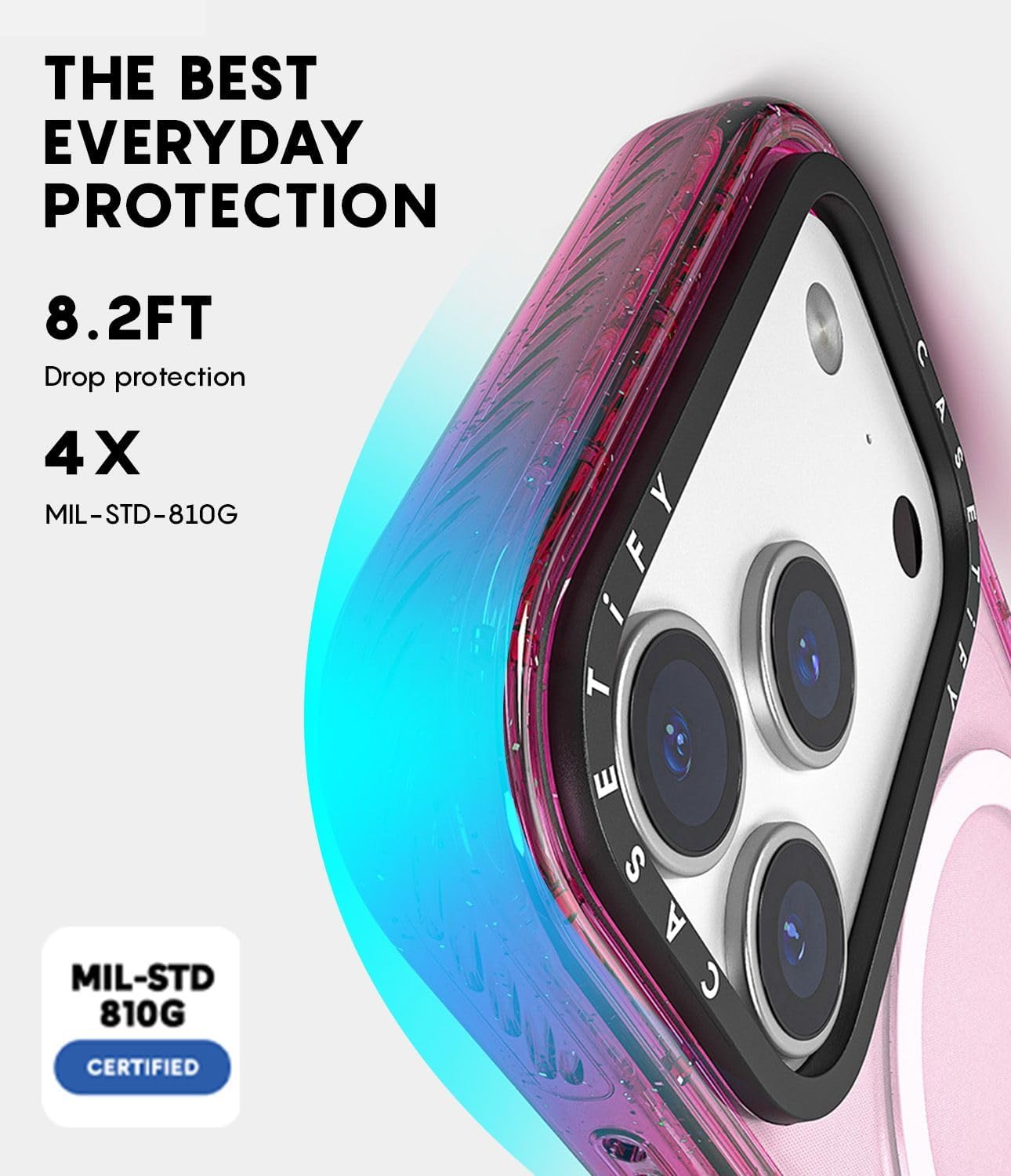 Casetify Impact - Custodia per iPhone Air, Nera - immagine 7