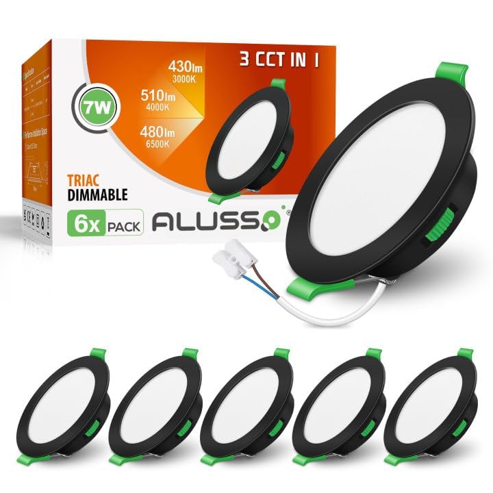 Alusso Faretti LED Incasso 7W Dimmerabili IP44