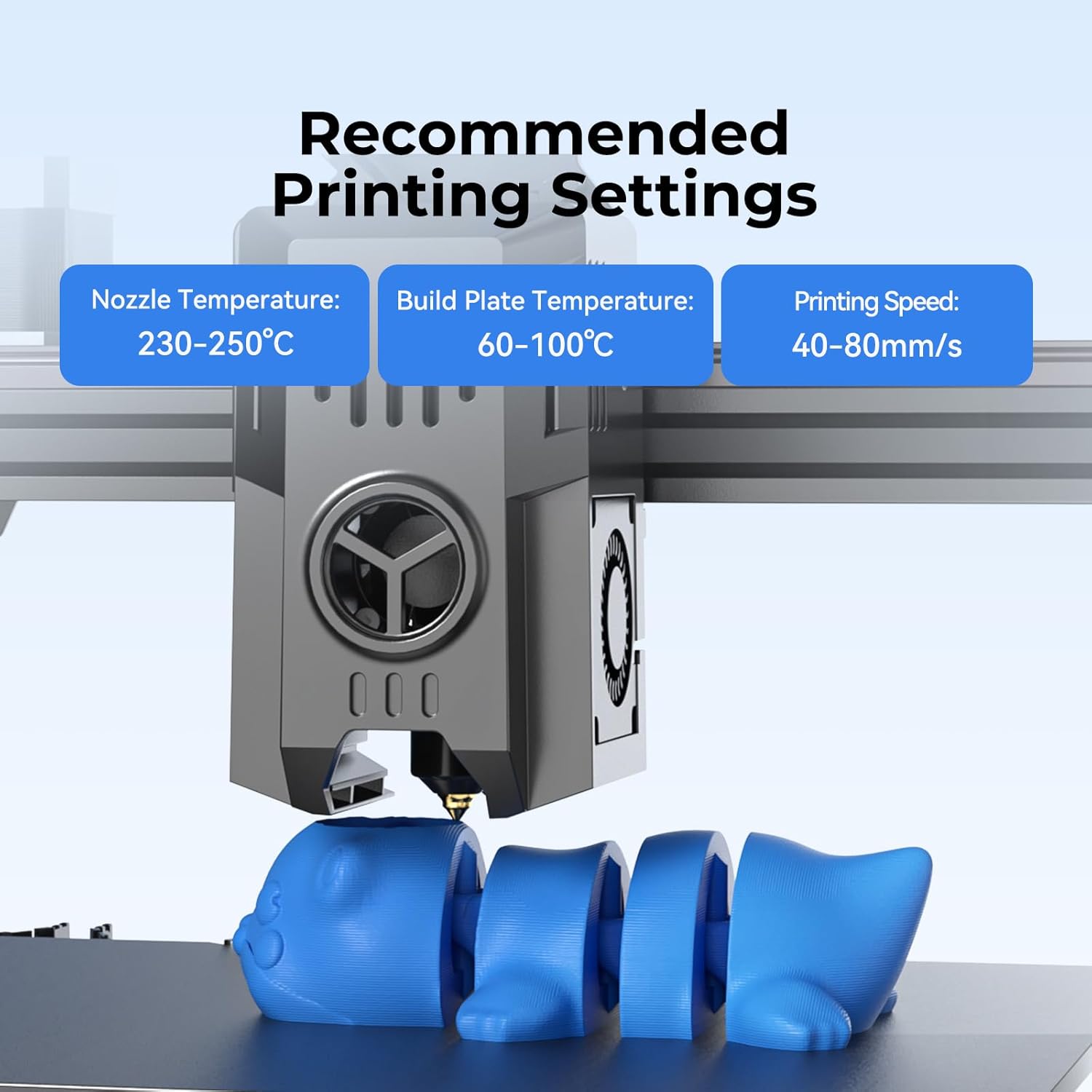 Creality PETG Refill Filamento 1,75mm senza Bobina, Bianco - immagine 4