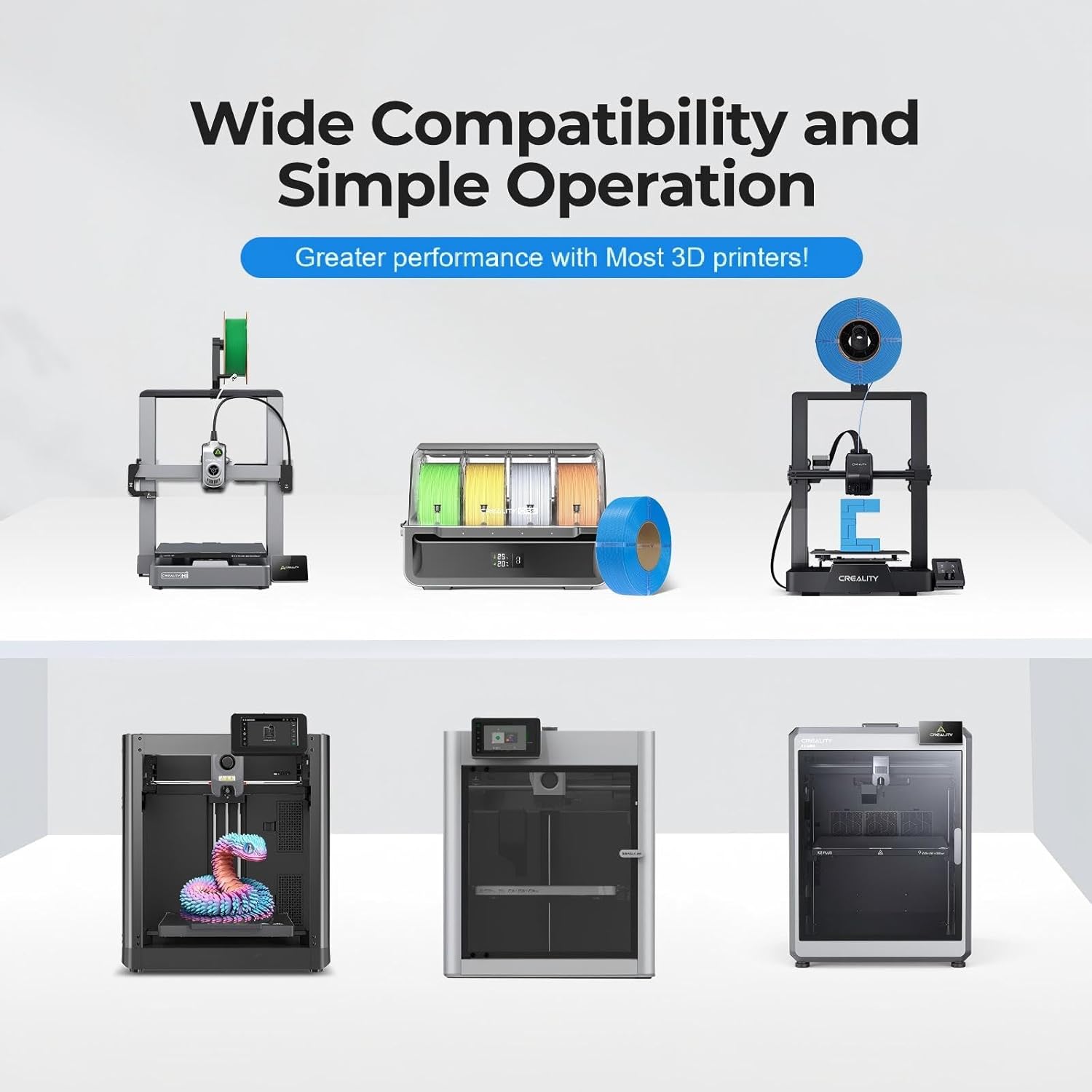 Creality PETG Refill Filamento 1,75mm senza Bobina, Bianco - immagine 7