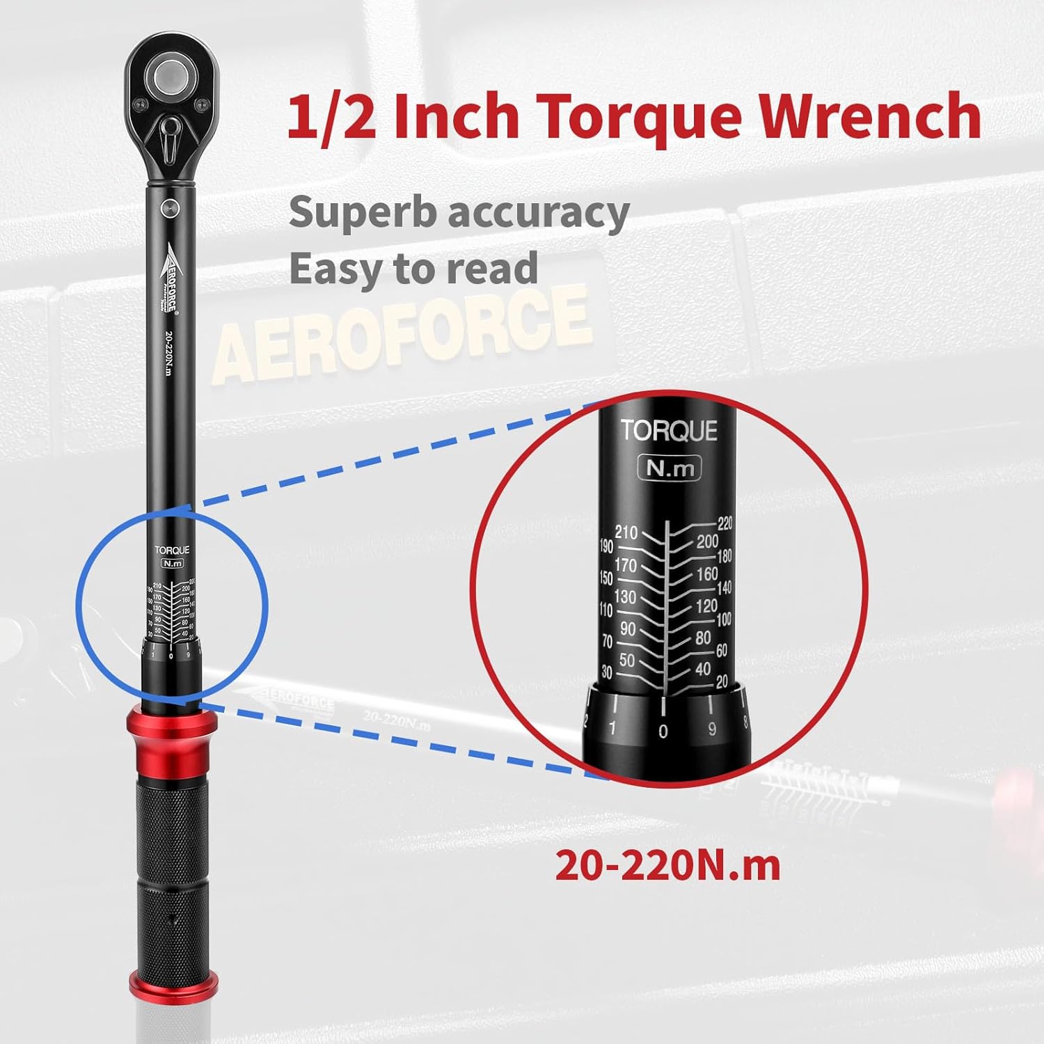 AEROFORCE Chiave Dinamometrica 1/2" Alta Precisione ±3% - immagine 4