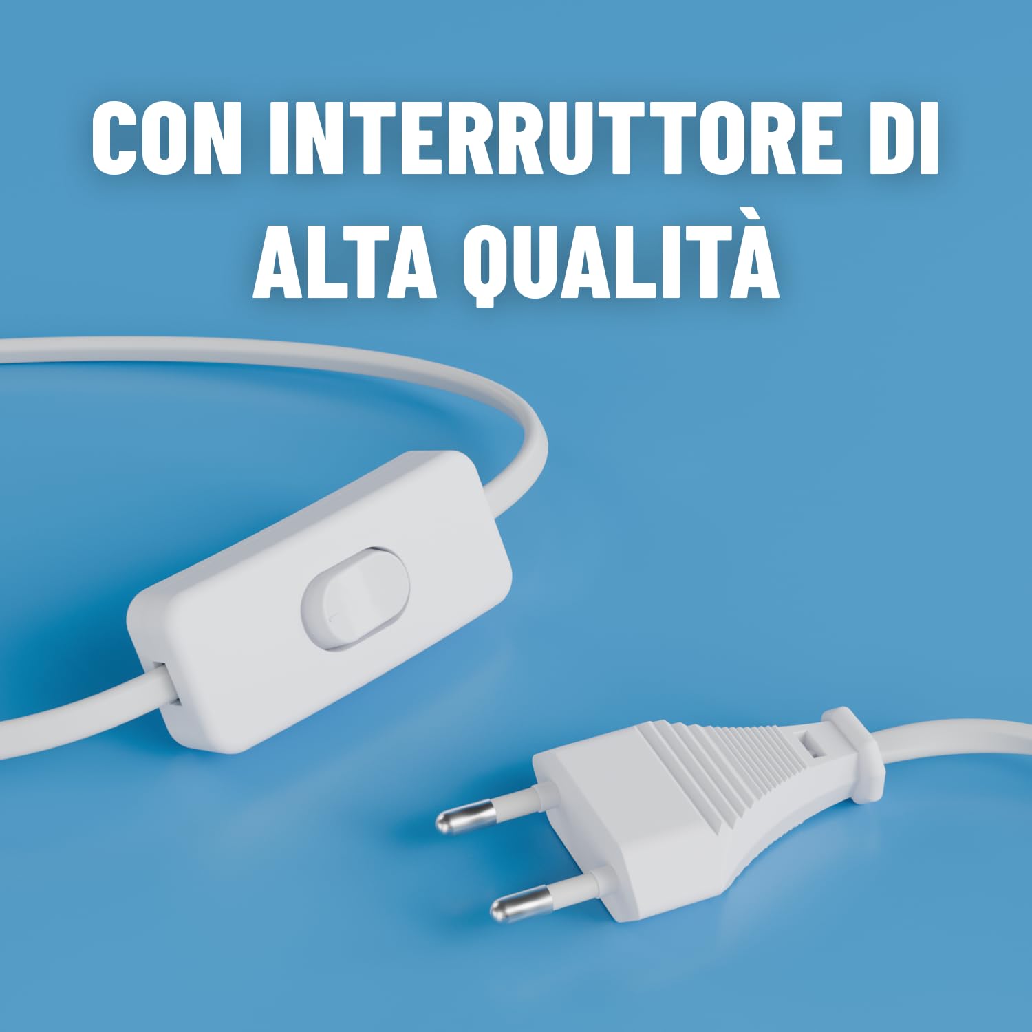 Greate. Portalampada E14 con Cavo e Interruttore 3,5m - immagine 5