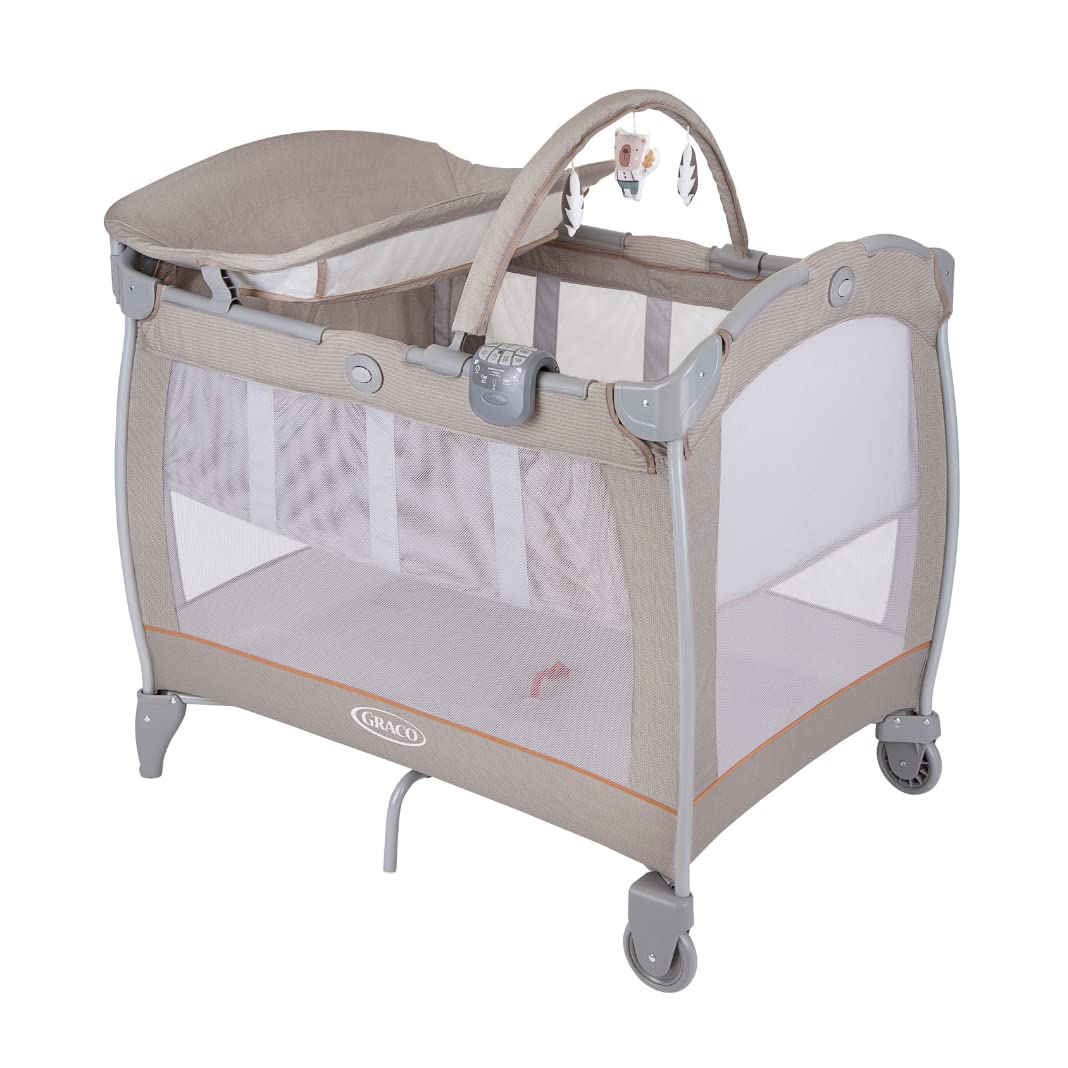 Graco Contour Electra Lettino da Viaggio, Little Adventures Pieghevole, Beige