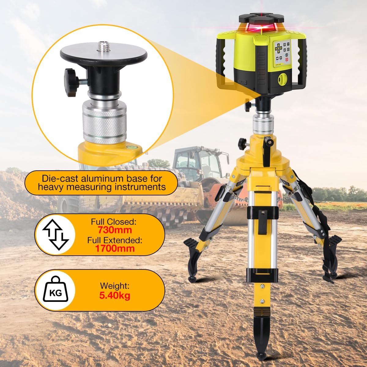 Mountlaser Treppiede per Livello Laser Regolabile - immagine 2