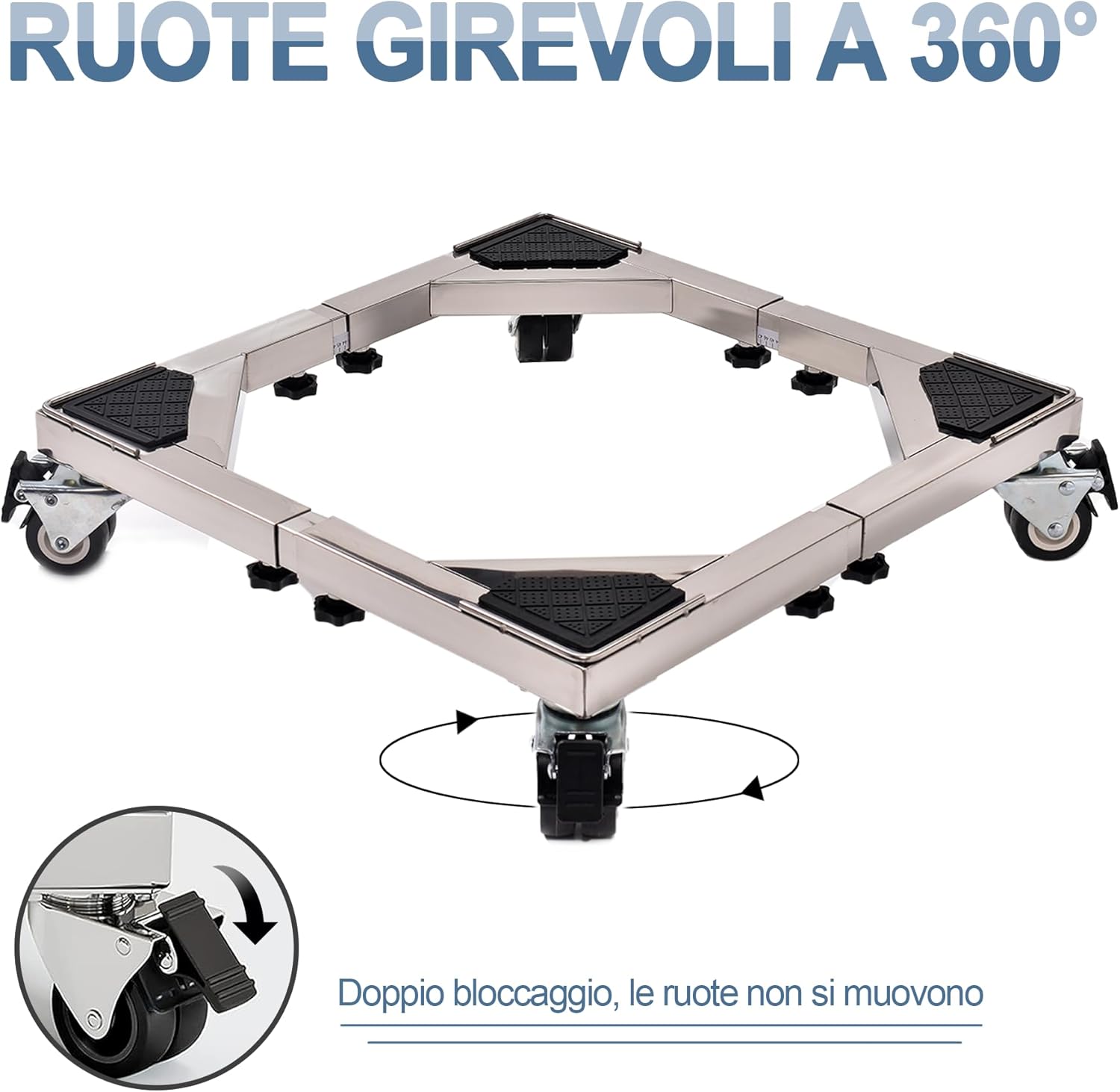 Hiver du blé Supporto Mobile Regolabile per Elettrodomestici - immagine 3