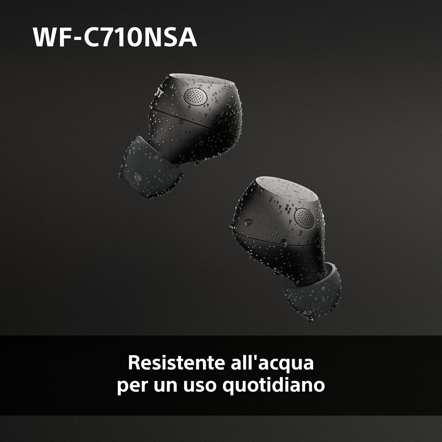 Sony Auricolari True Wireless WF-C710NSA Noise Cancelling, Nero - immagine 9
