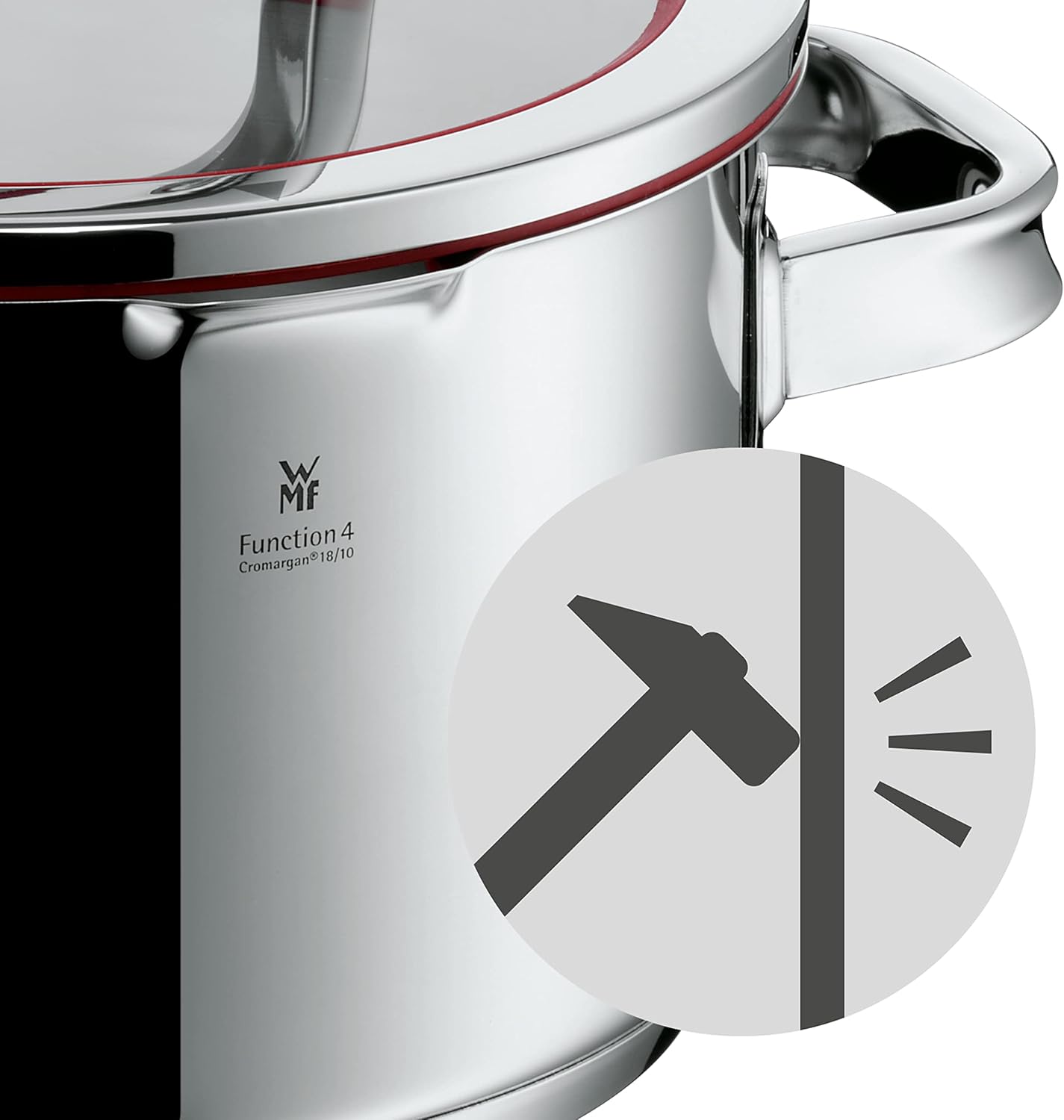 Wmf Function 4 - Pentola Induzione 20cm 2.5l, Rosso - immagine 9