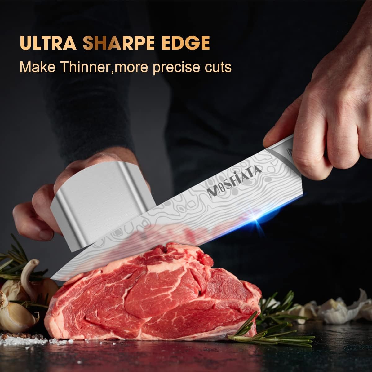 Mosfiata Set Coltelli da Cucina Professionali 5 Pezzi - immagine 3