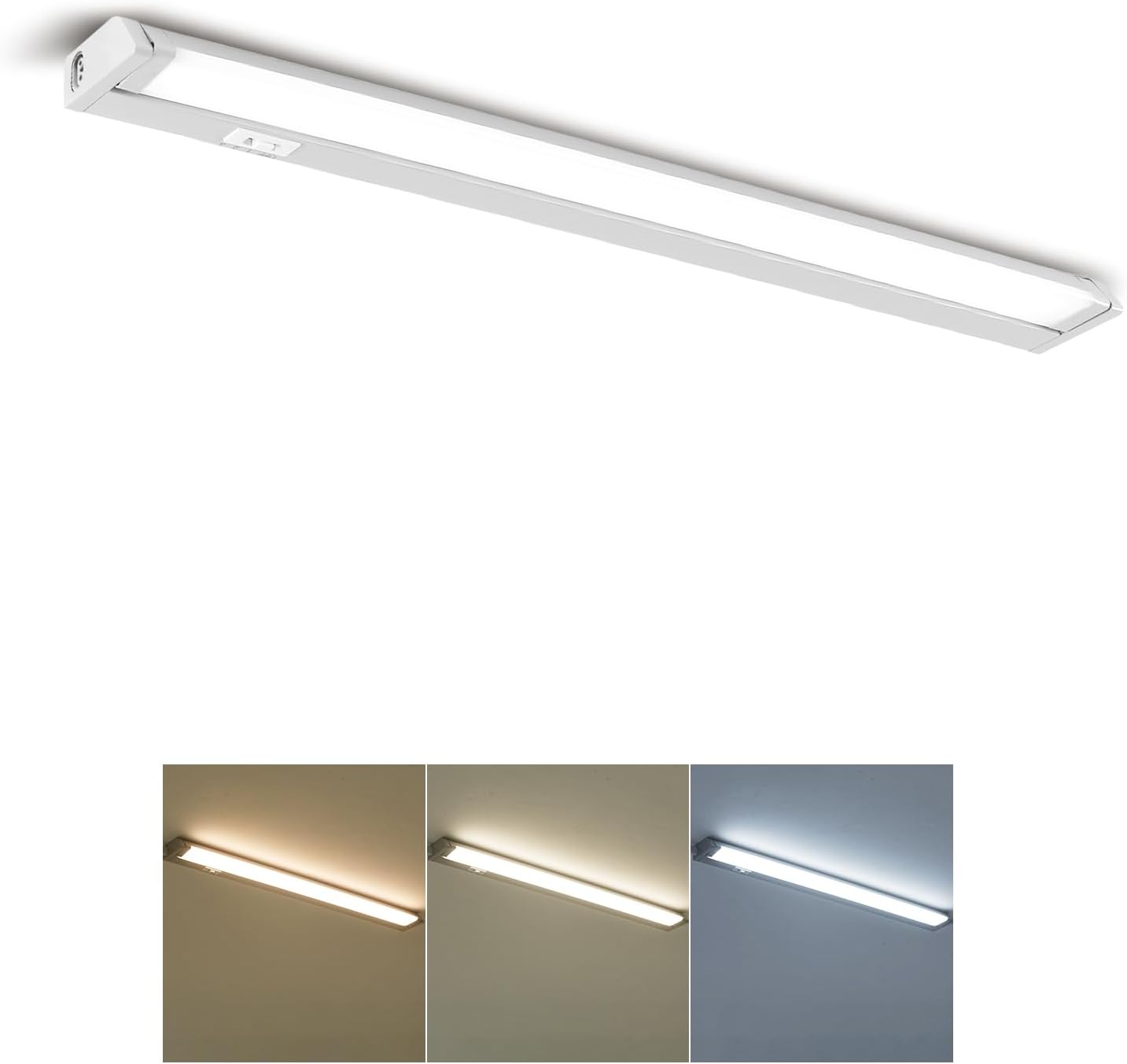 ANWIO Barra LED Sottopensile Cucina 8W,Luce LED Sottopensile Cucina,Strisce LED Sottopensile,Lampada LED Sottopensile,Luce Notturna,Temperatura Colore Regolabile 3000K/4000K/6500K,610LM,Lunga 55.6CM - immagine 1