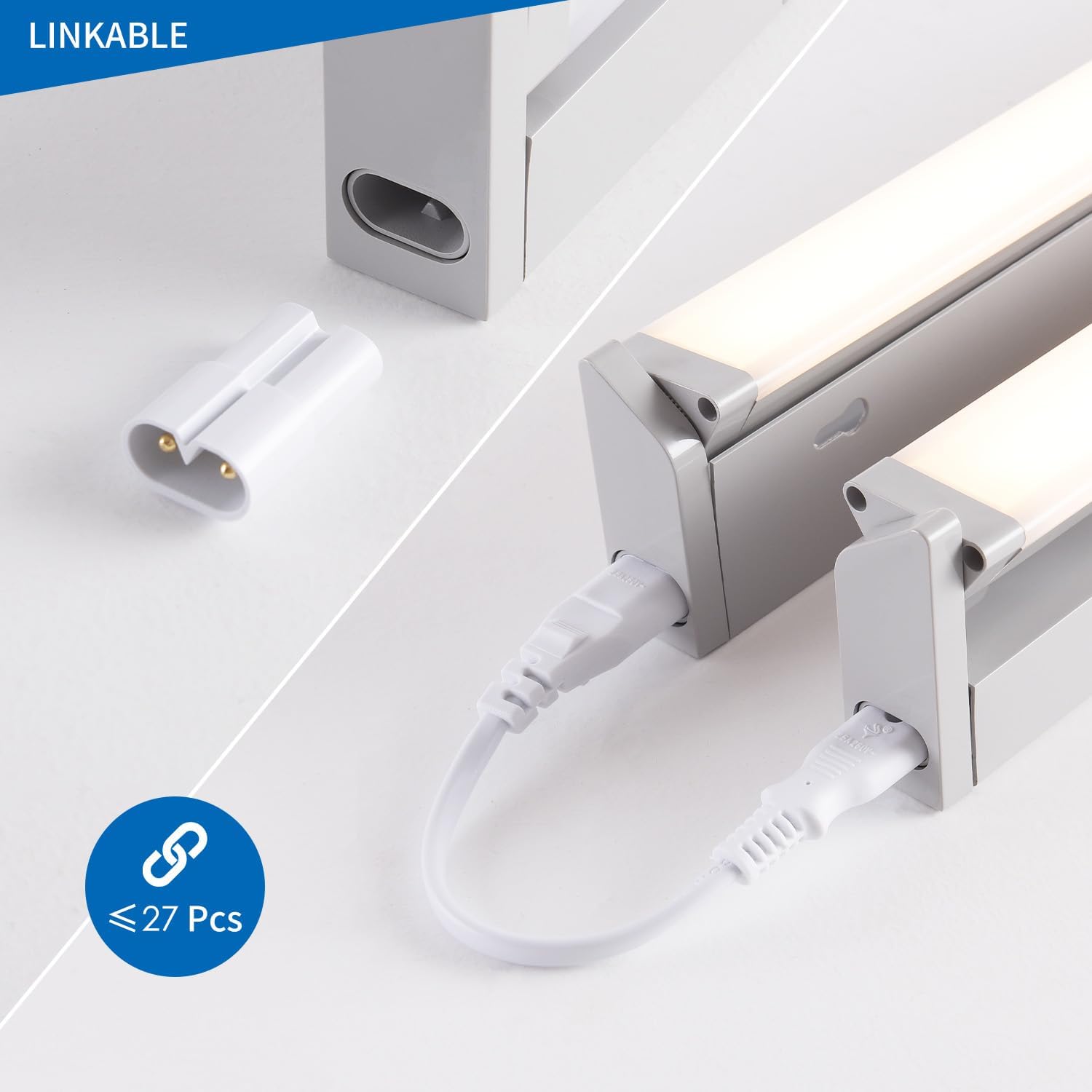 ANWIO Barra LED Sottopensile Cucina 8W,Luce LED Sottopensile Cucina,Strisce LED Sottopensile,Lampada LED Sottopensile,Luce Notturna,Temperatura Colore Regolabile 3000K/4000K/6500K,610LM,Lunga 55.6CM - immagine 6