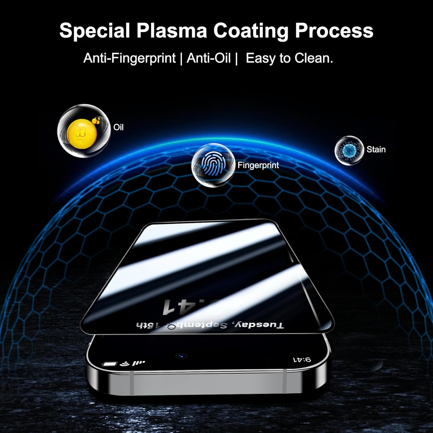 Qhohq Pellicola Privacy per iPhone 16 Pro Max (3+3 Pezzi) - immagine 6