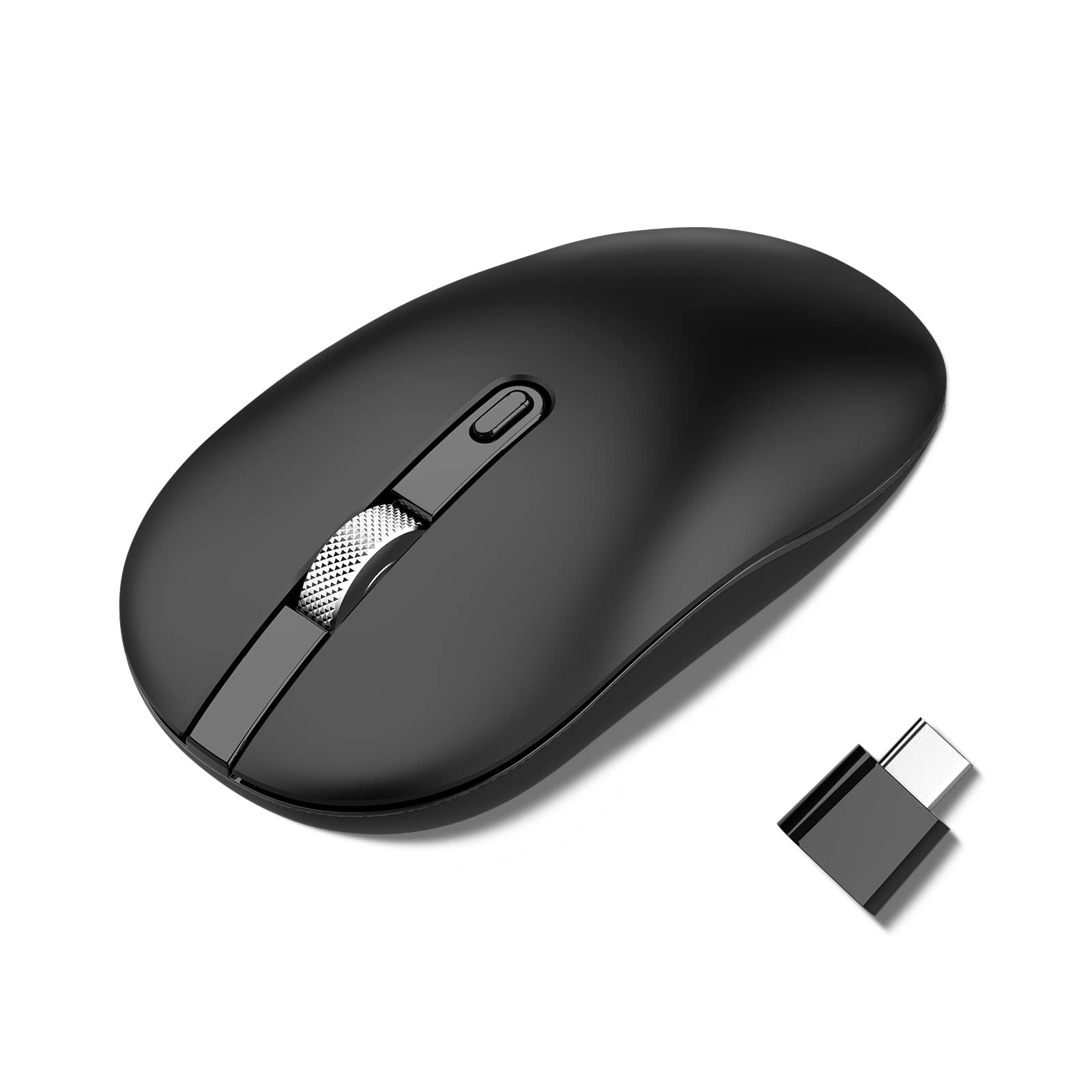 Cimetech Wireless Mouse USB-C per Laptop, Sottile e Silenzioso