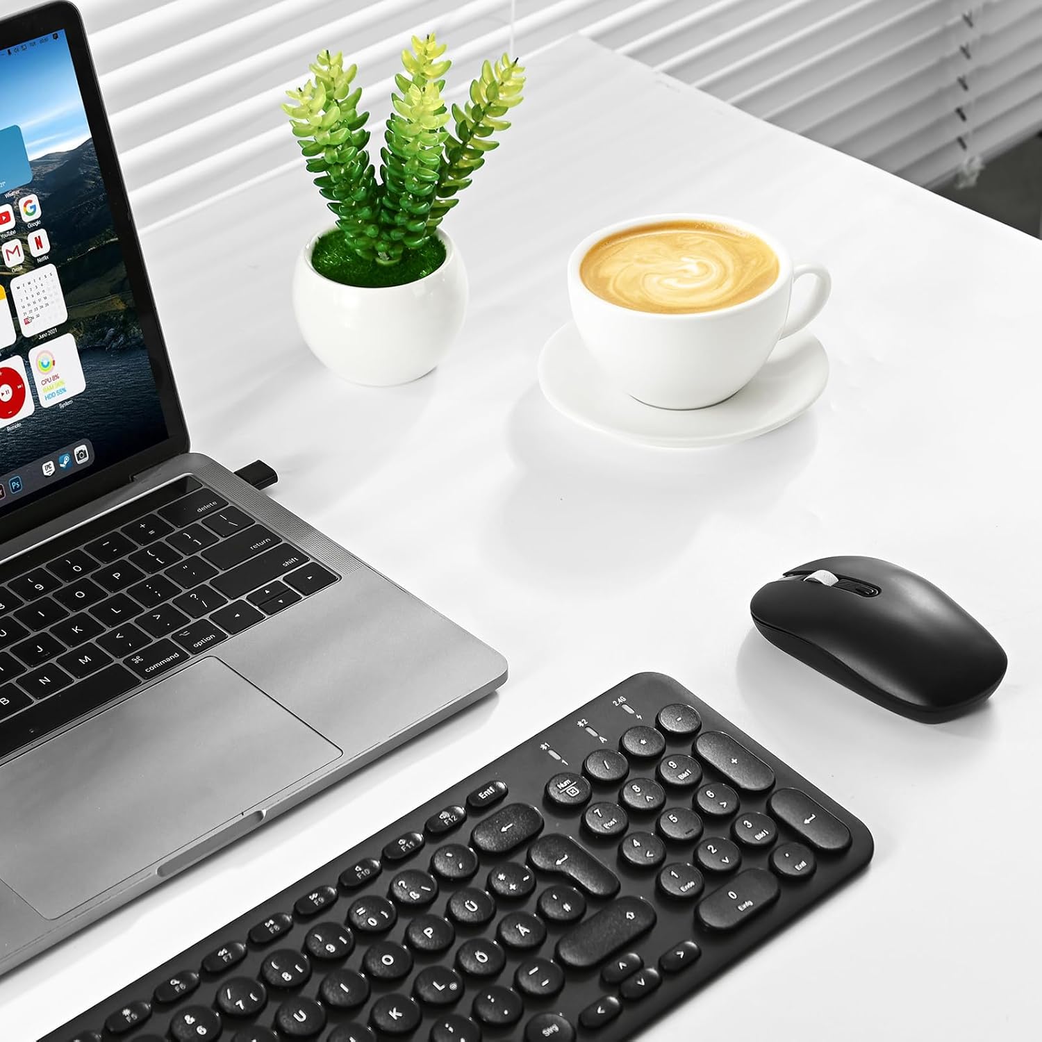 Cimetech Wireless Mouse USB-C per Laptop, Sottile e Silenzioso - immagine 3