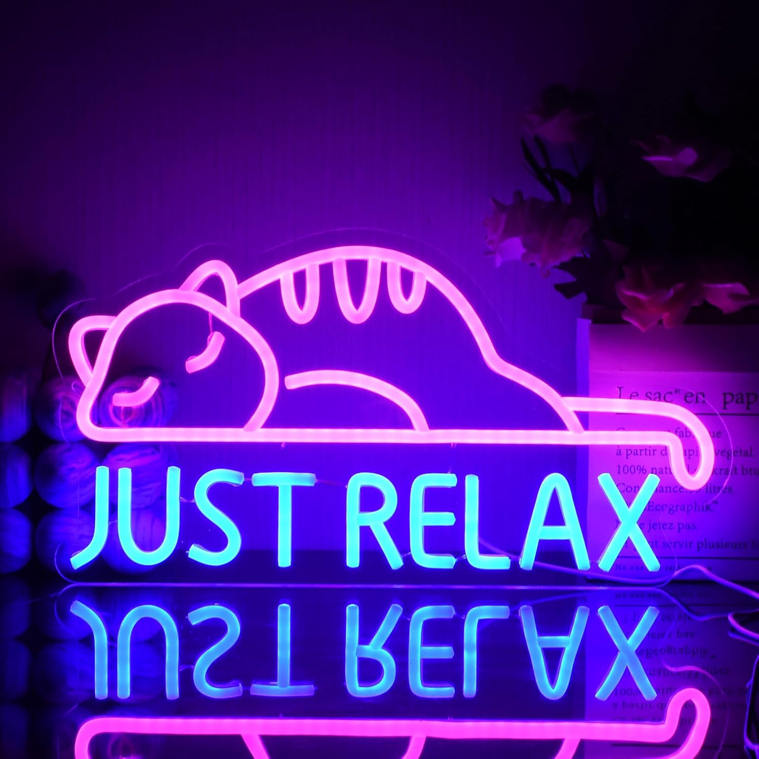 Cat Neon Sign - Insegna al Neon Gatto USB - immagine 1