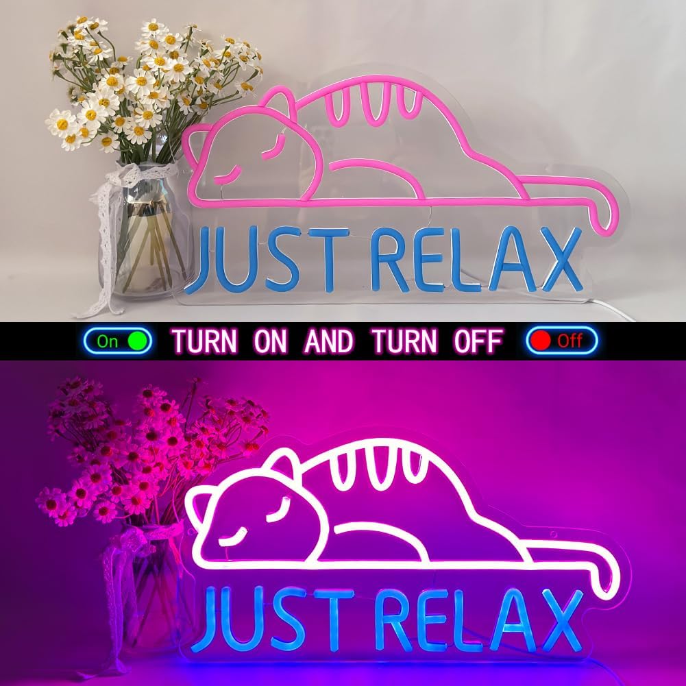 Cat Neon Sign - Insegna al Neon Gatto USB - immagine 3