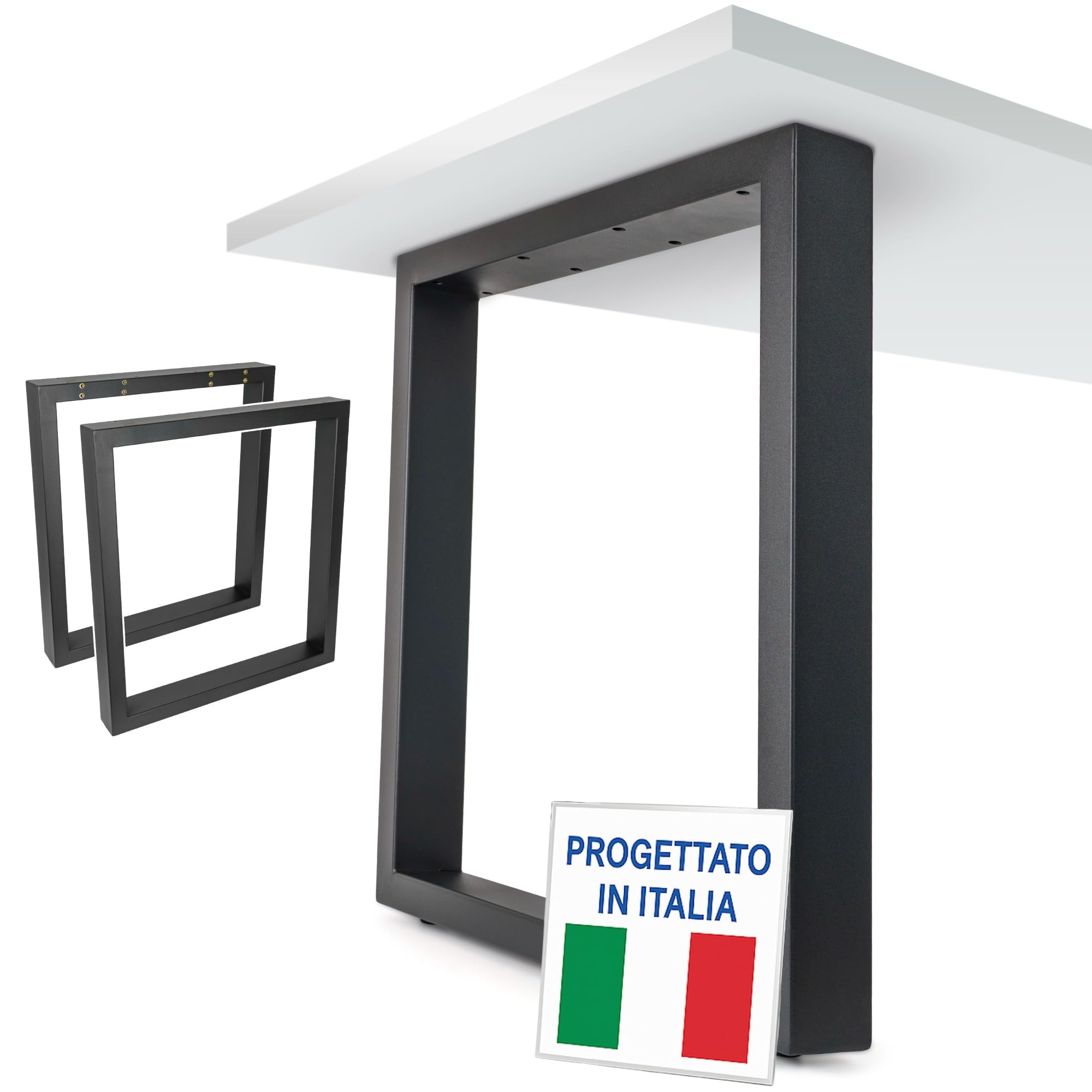 Next Level - Gambe per Tavolo 65x74cm, Profilo 80x40mm