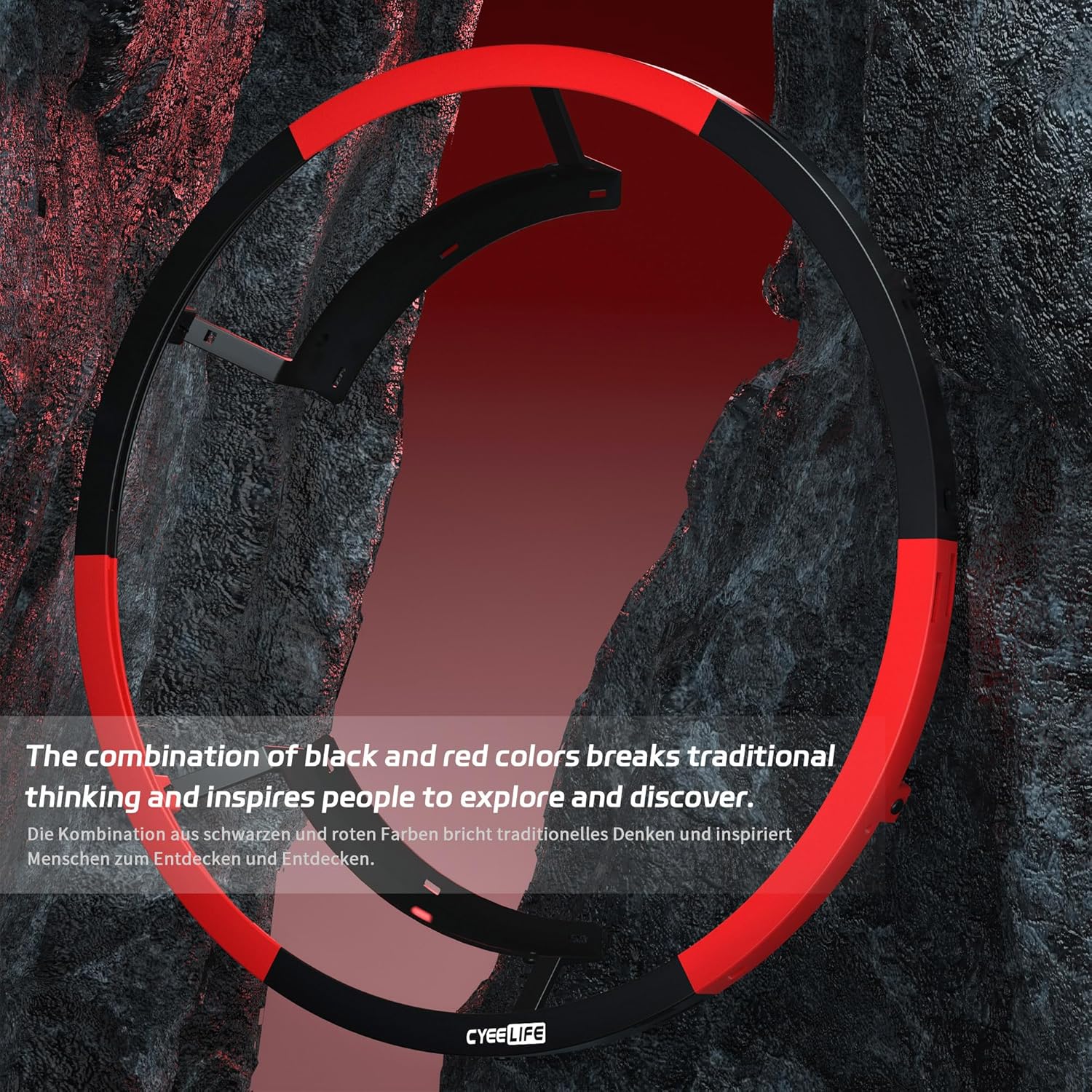 CyeeLife Lampada per freccette con 2 colori per disco in acciaio, 360 gradi - immagine 2